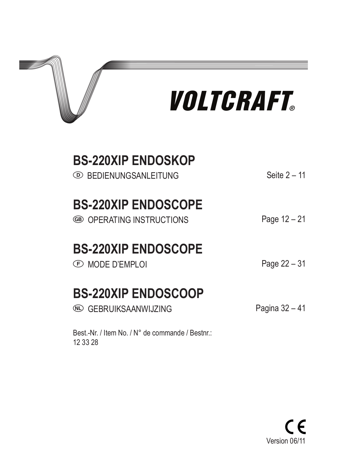 VOLTCRAFT BS-220XIP User guide