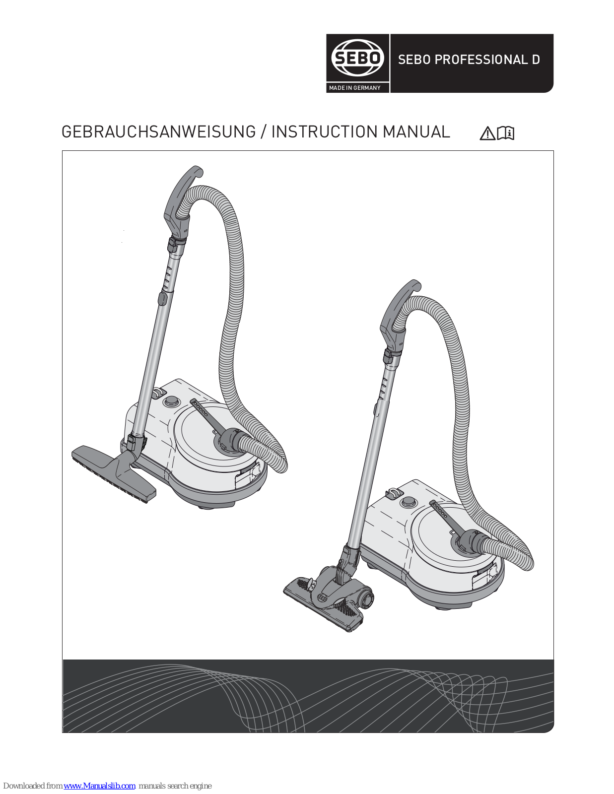 Sebo Professional D Instruction Manual