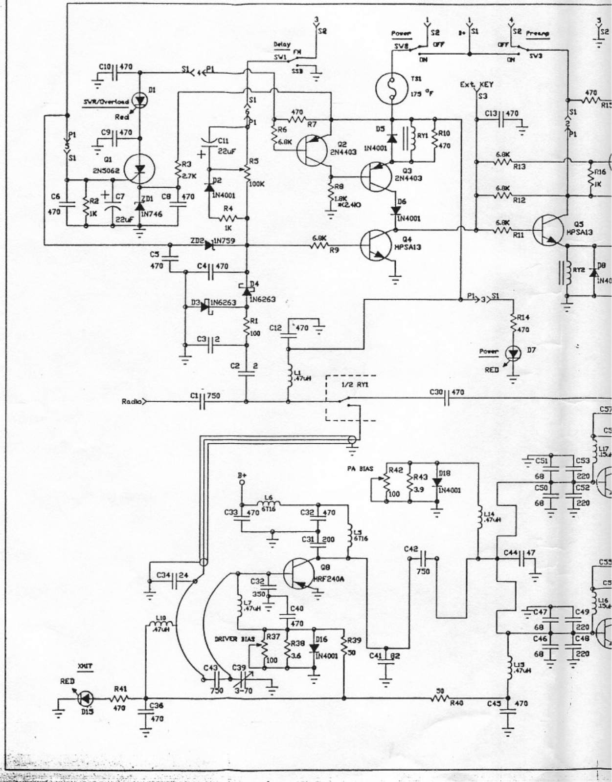 Mirage B215G Cirquit Diagram