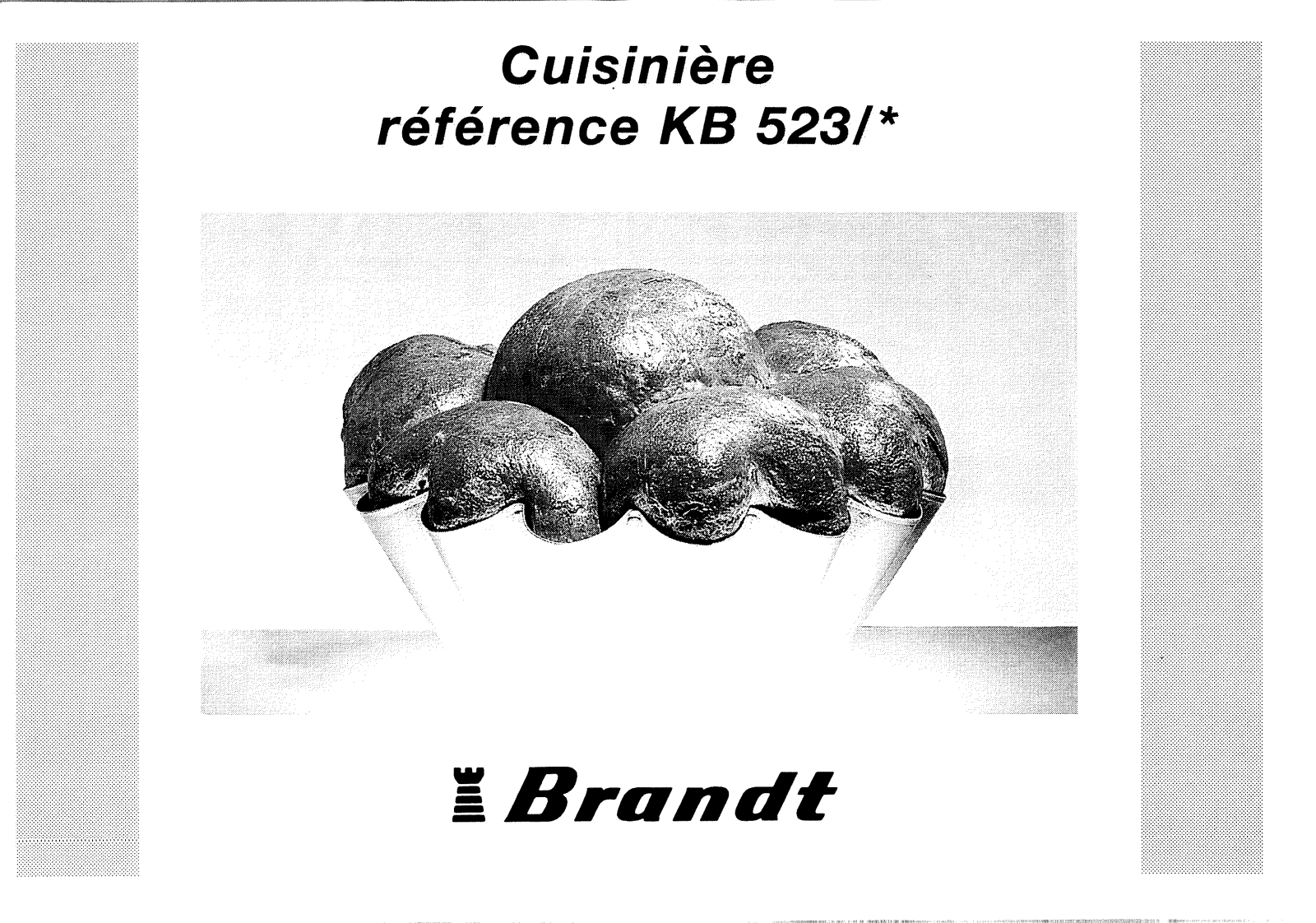 BRANDT KB523 User Manual