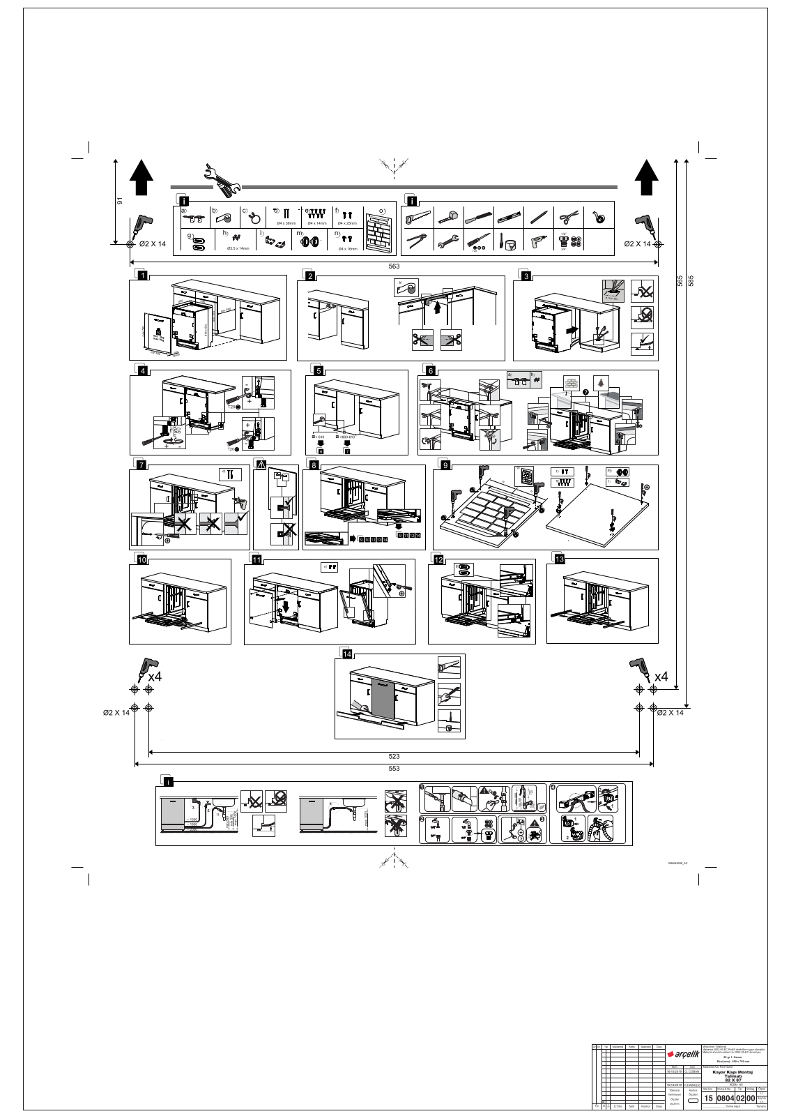 Beko DIN26423 Installation manual