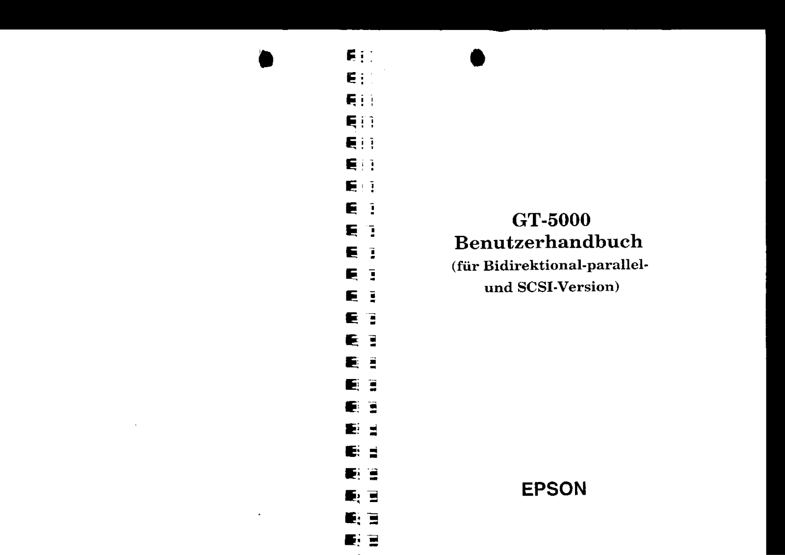 Epson GT5000 User Manual