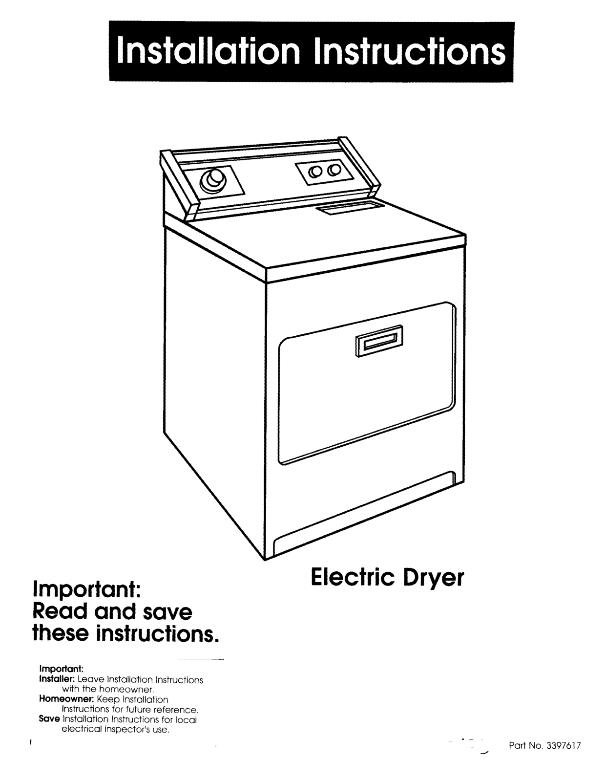 Whirlpool 3397617 User Manual - ManualMachine.com