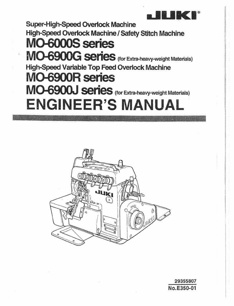 Juki M0-6000S, M0-6900G, M0-6900R, M0-6900J Manual