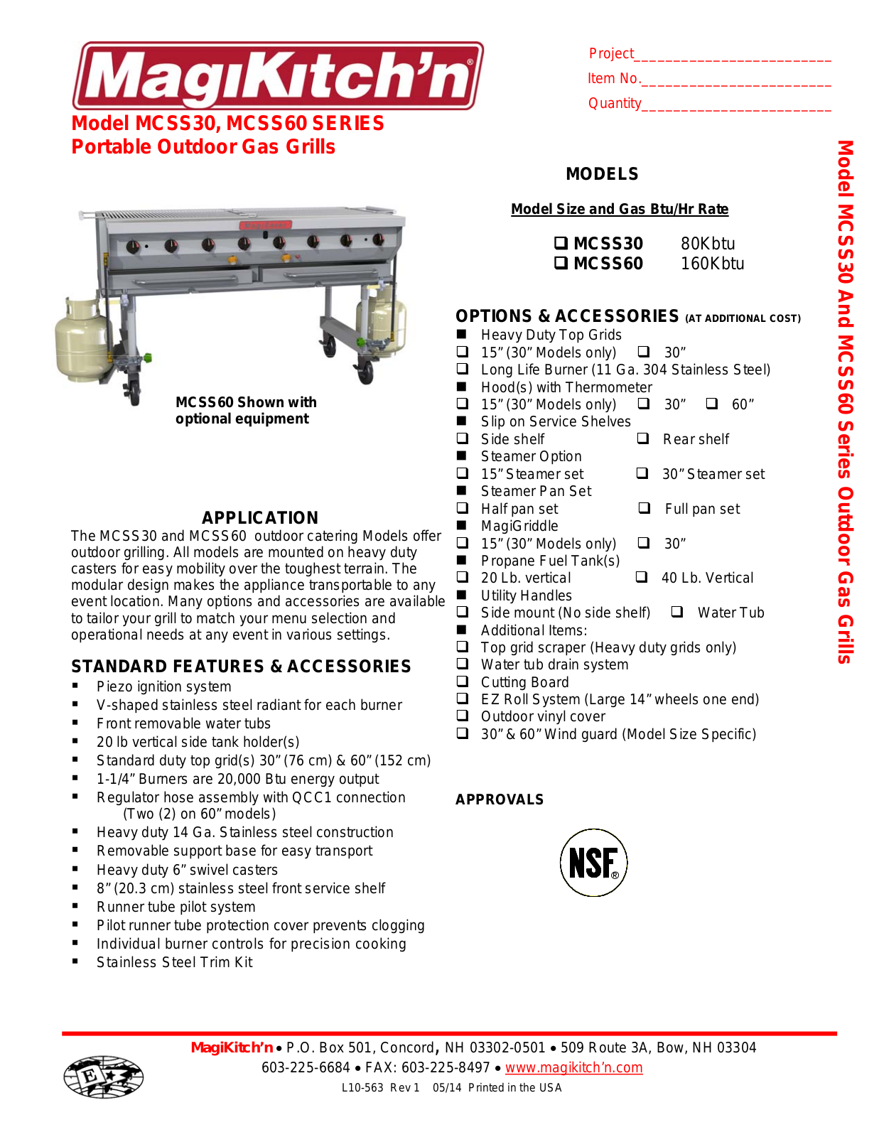 Magikitch'N MCSS30 User Manual