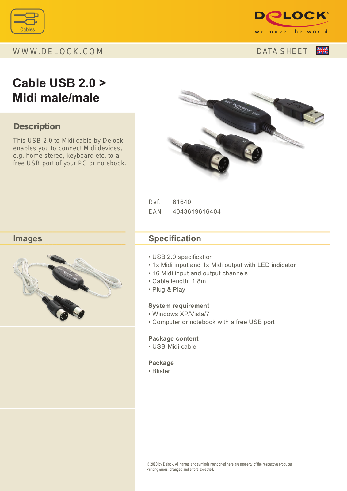 DeLOCK 61640 User Manual