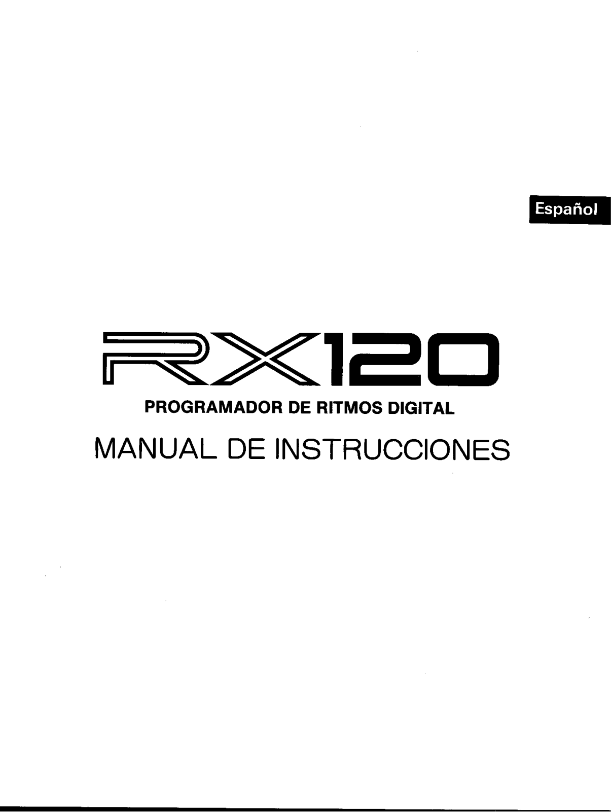 Yamaha RX-120 User Manual