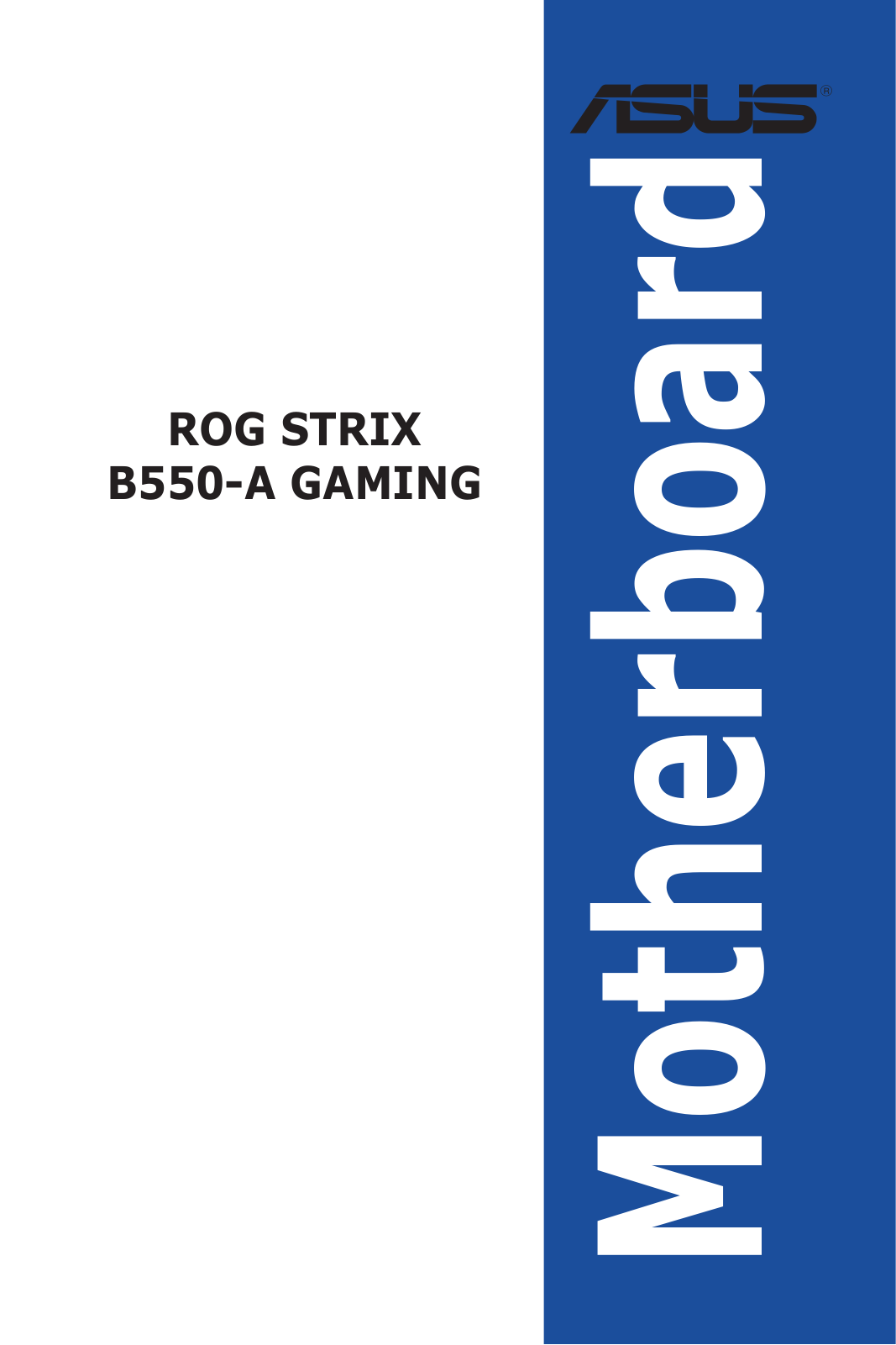 Asus STRIX B550-A GAMING User’s Manual