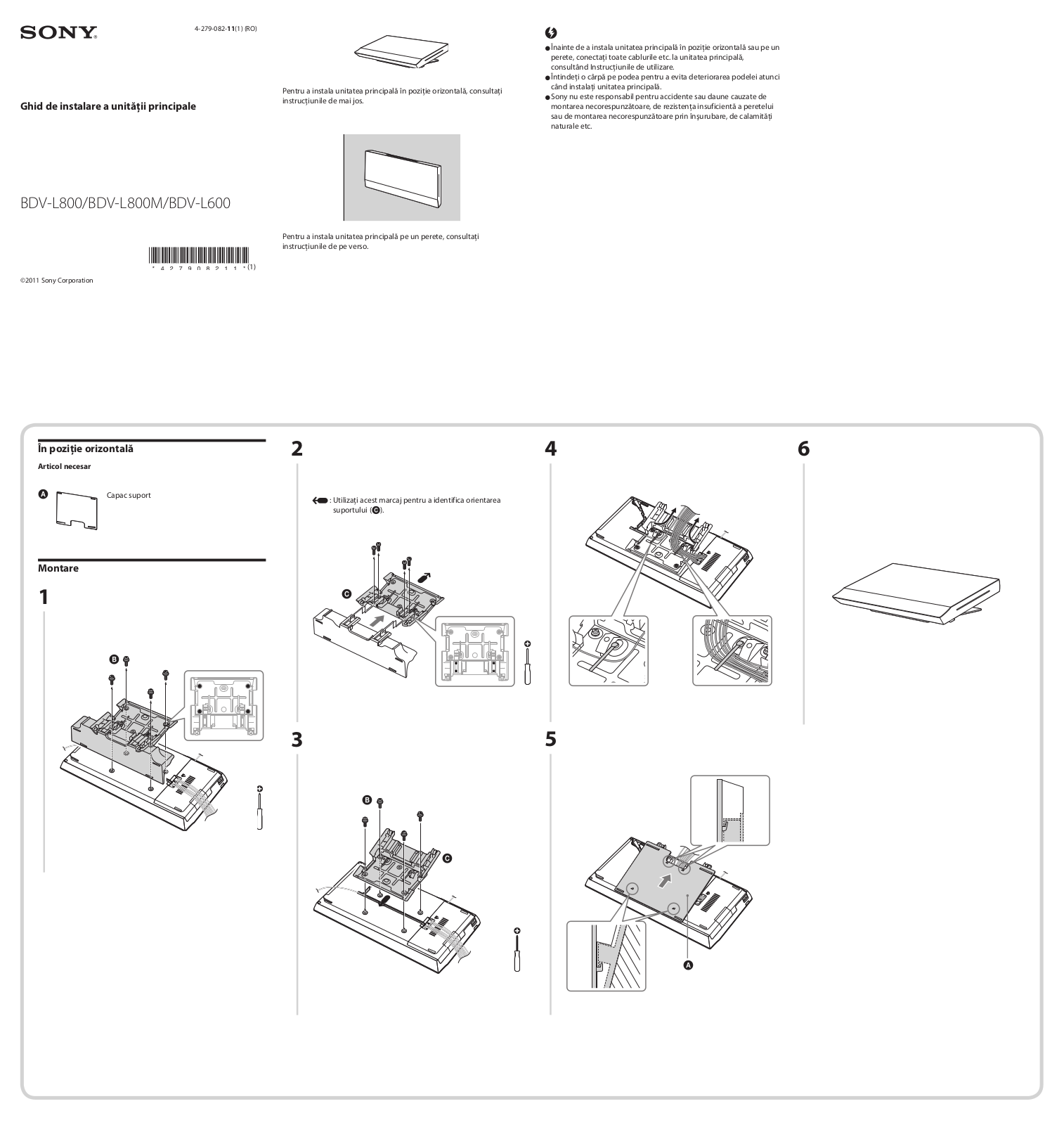 Sony BDV-L600, BDV-L800 User Manual