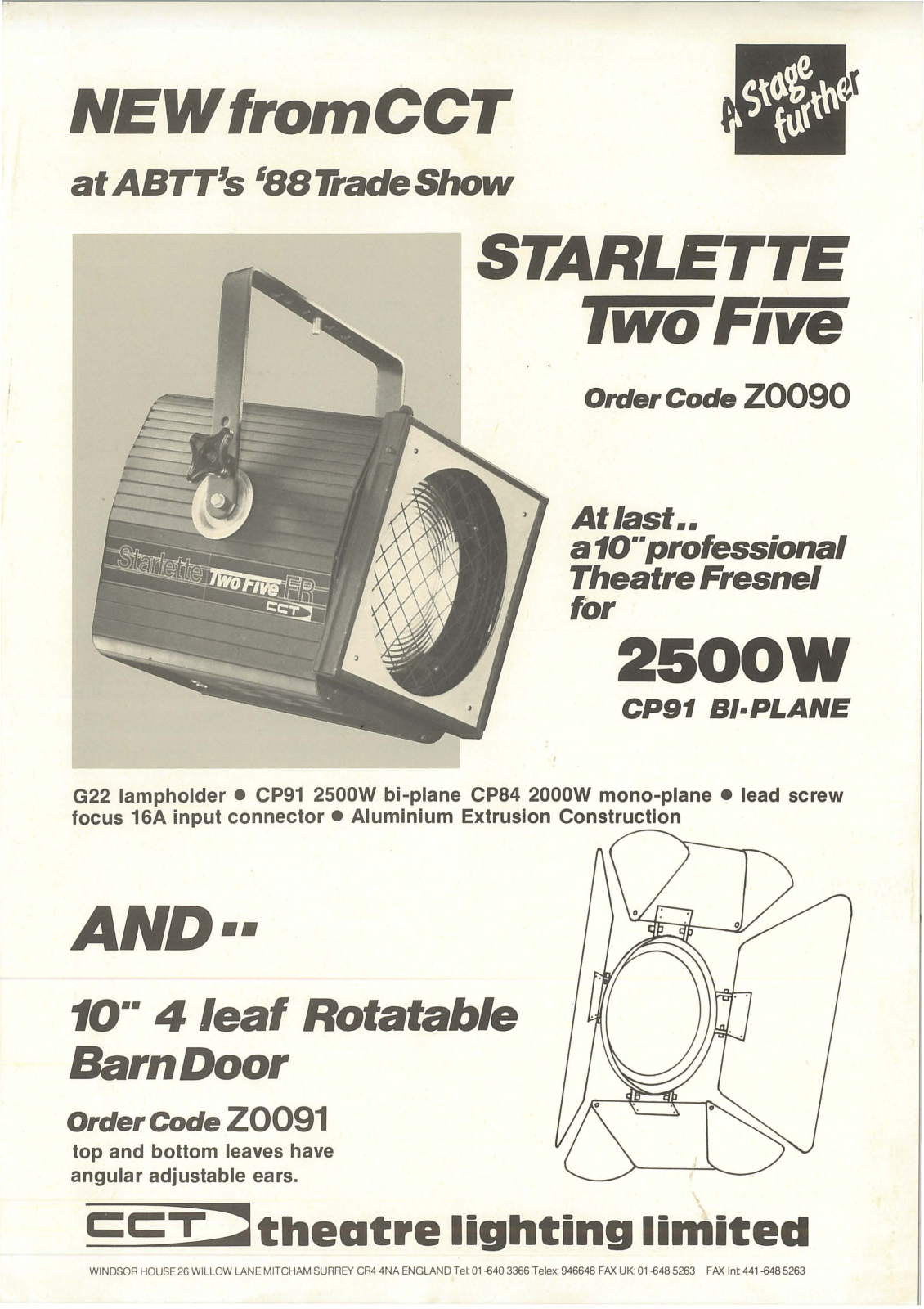 CCT Lighting Starlette Starlette Two Five flyer - ManualMachine.com
