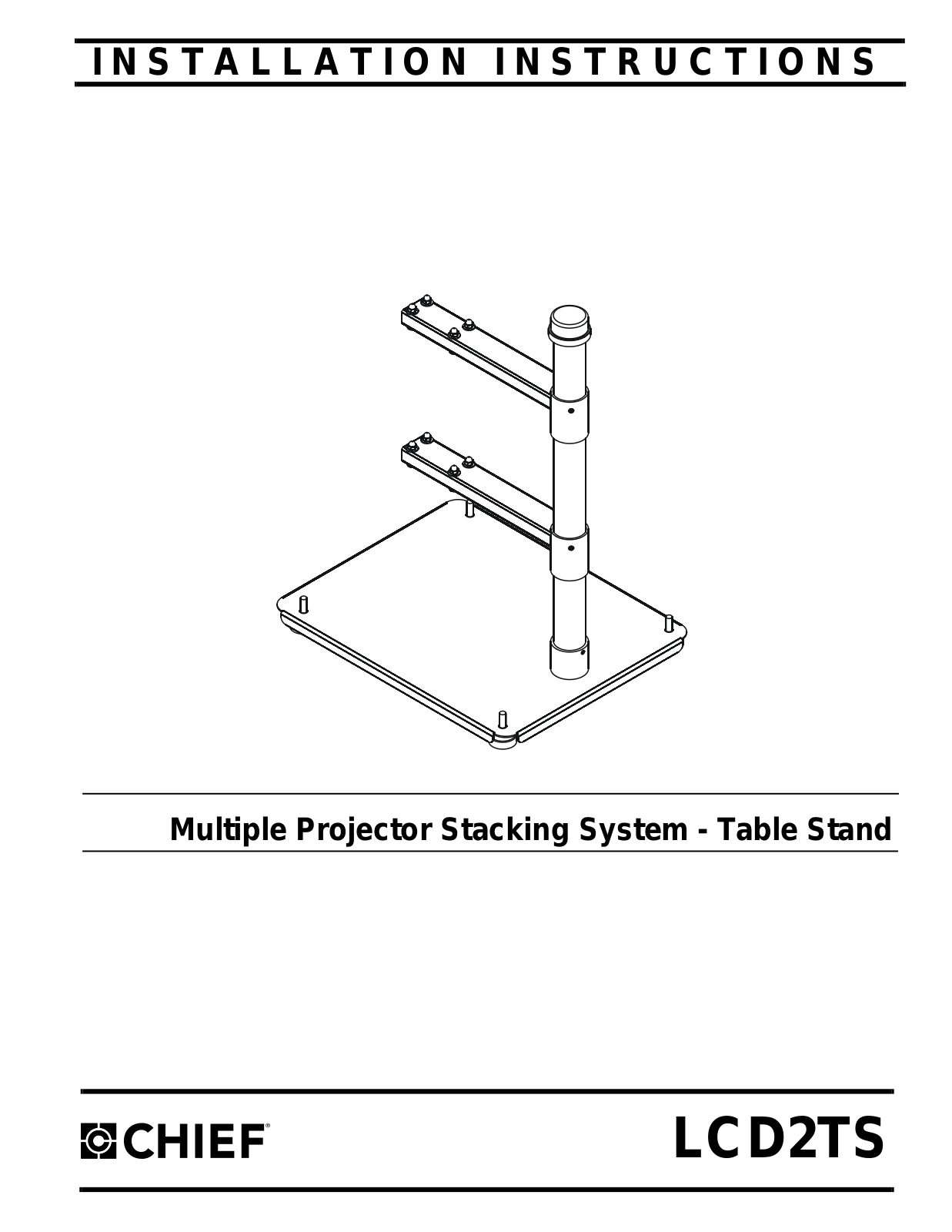 Chief Manufacturing LCD2TS User Manual