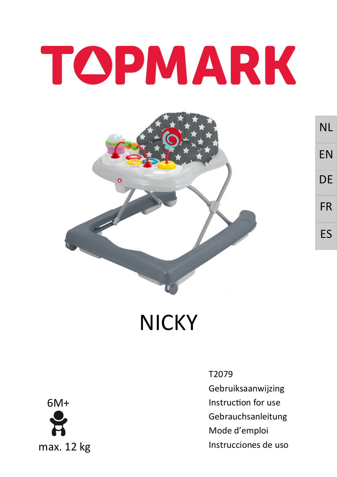 topmark NICKY T2079 Instructions For Use Manual