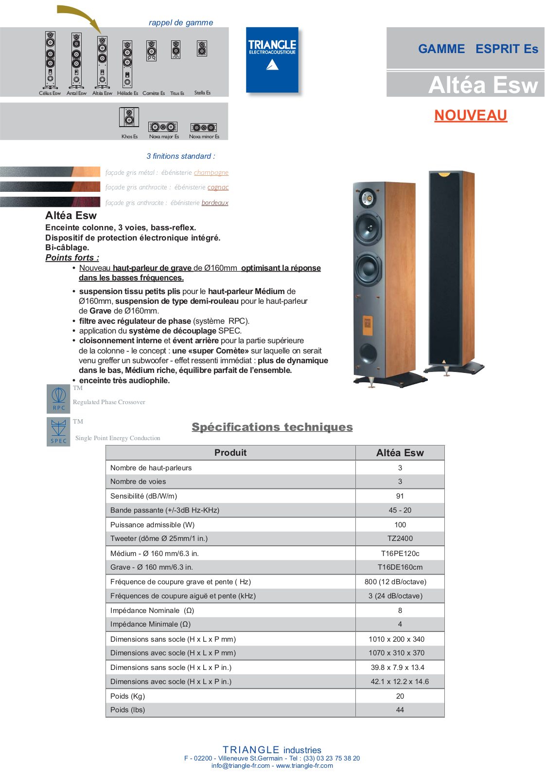 Triangle Altea ESW Brochure