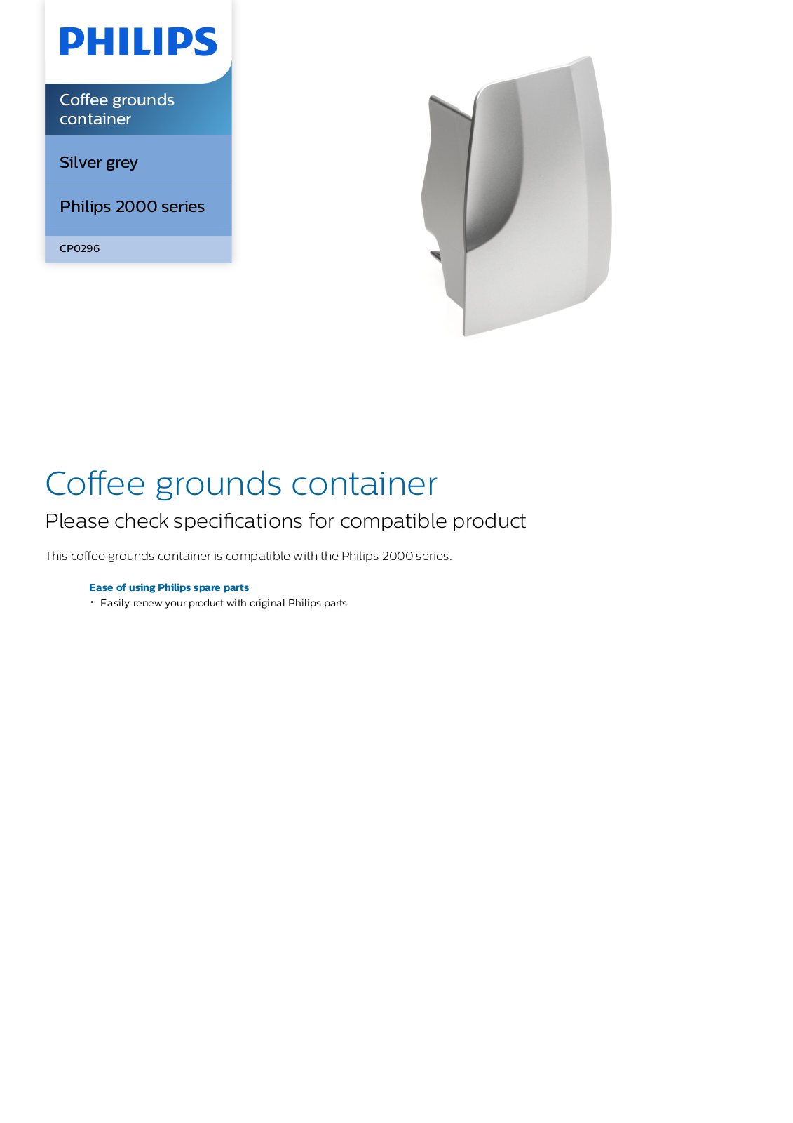 Philips CP0296/01 leaflet - ManualMachine.com