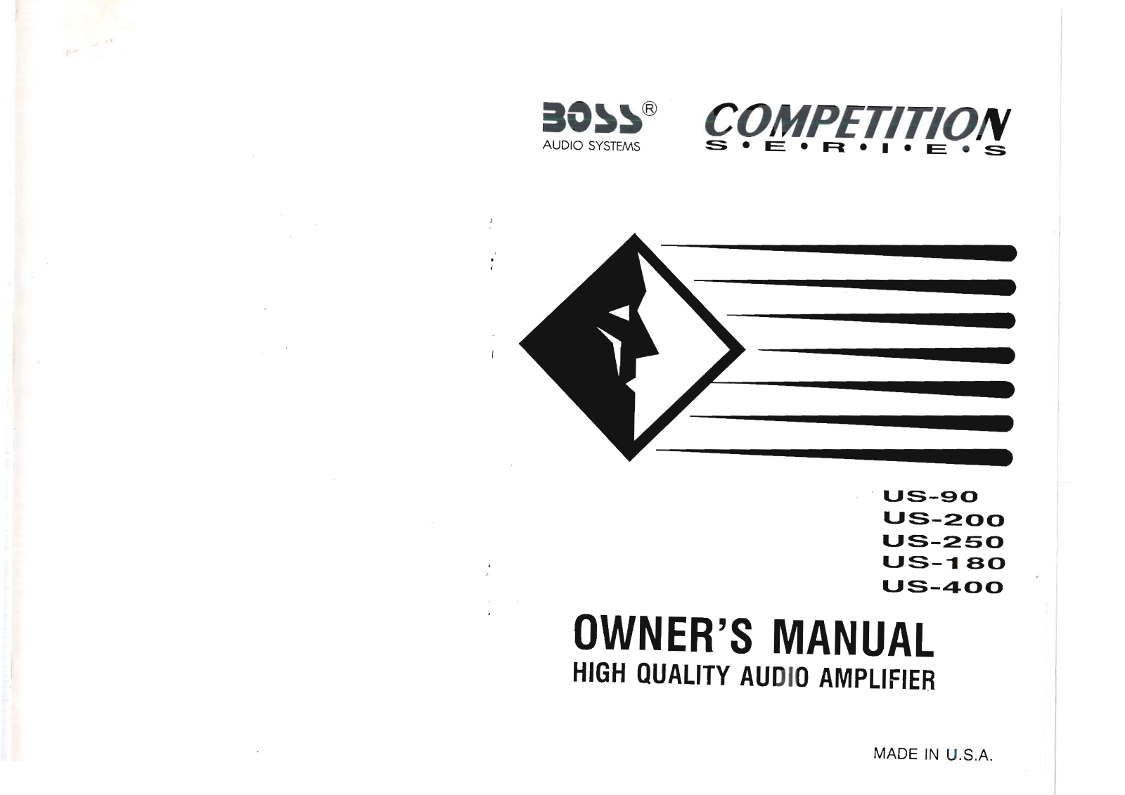 BOSS US-250, US-90 User Manual