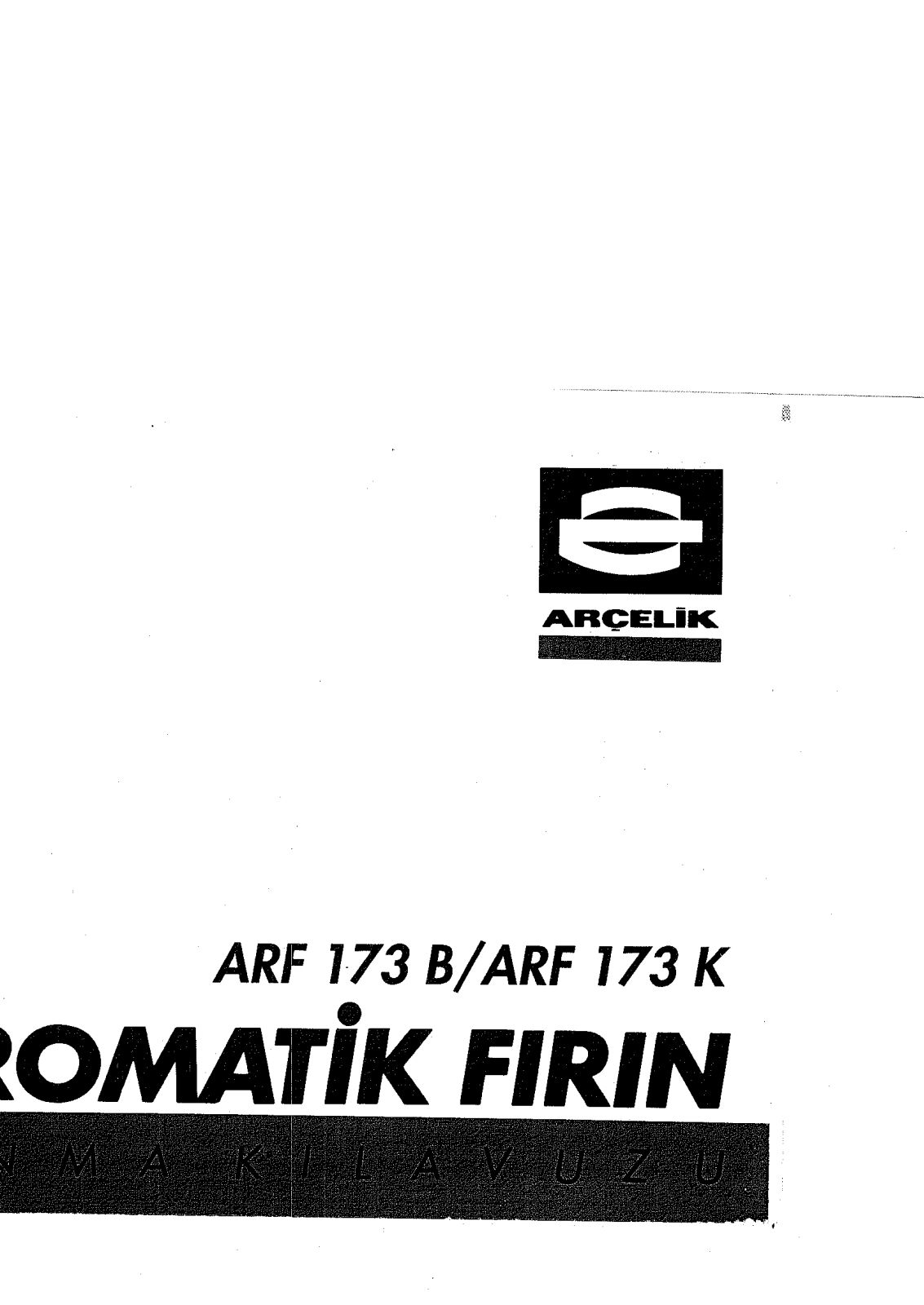 Arçelik ARF173B, ARF173K User manual