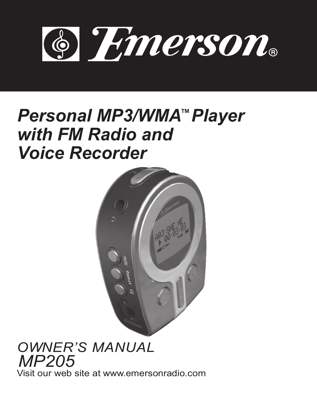 Emerson MP205 User Manual