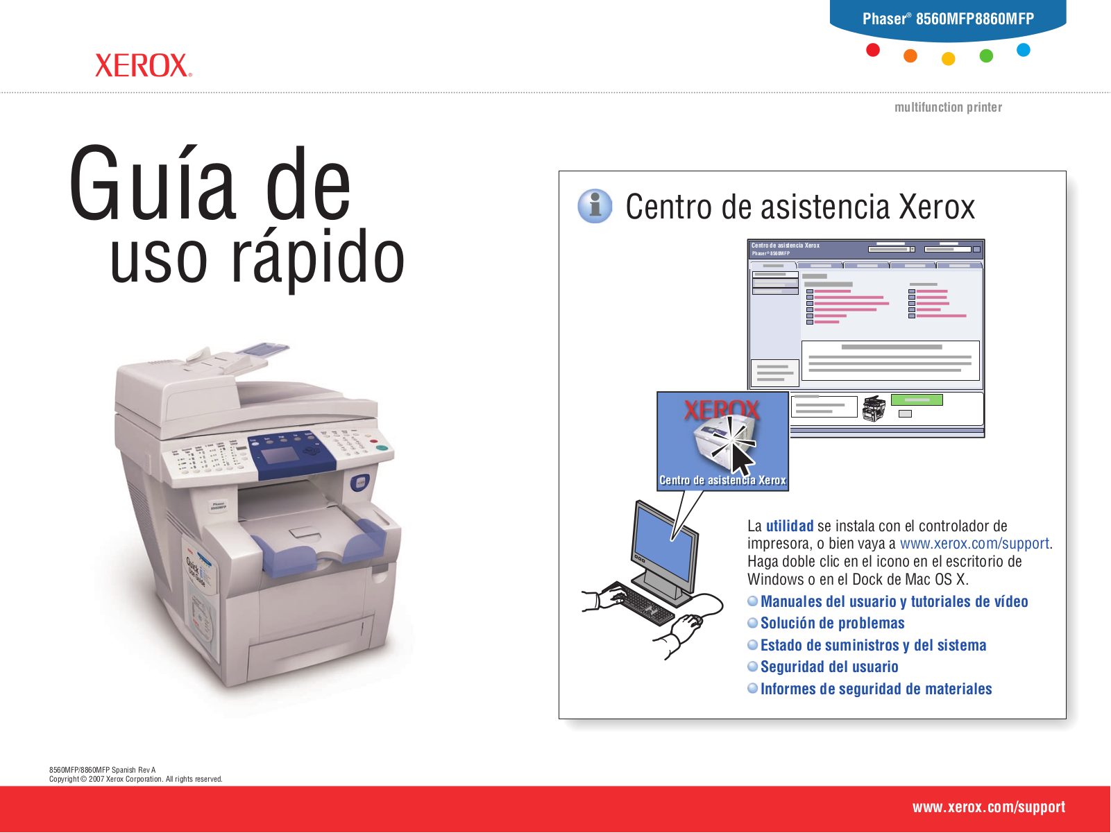 Xerox PHASER 8860MFP User Manual