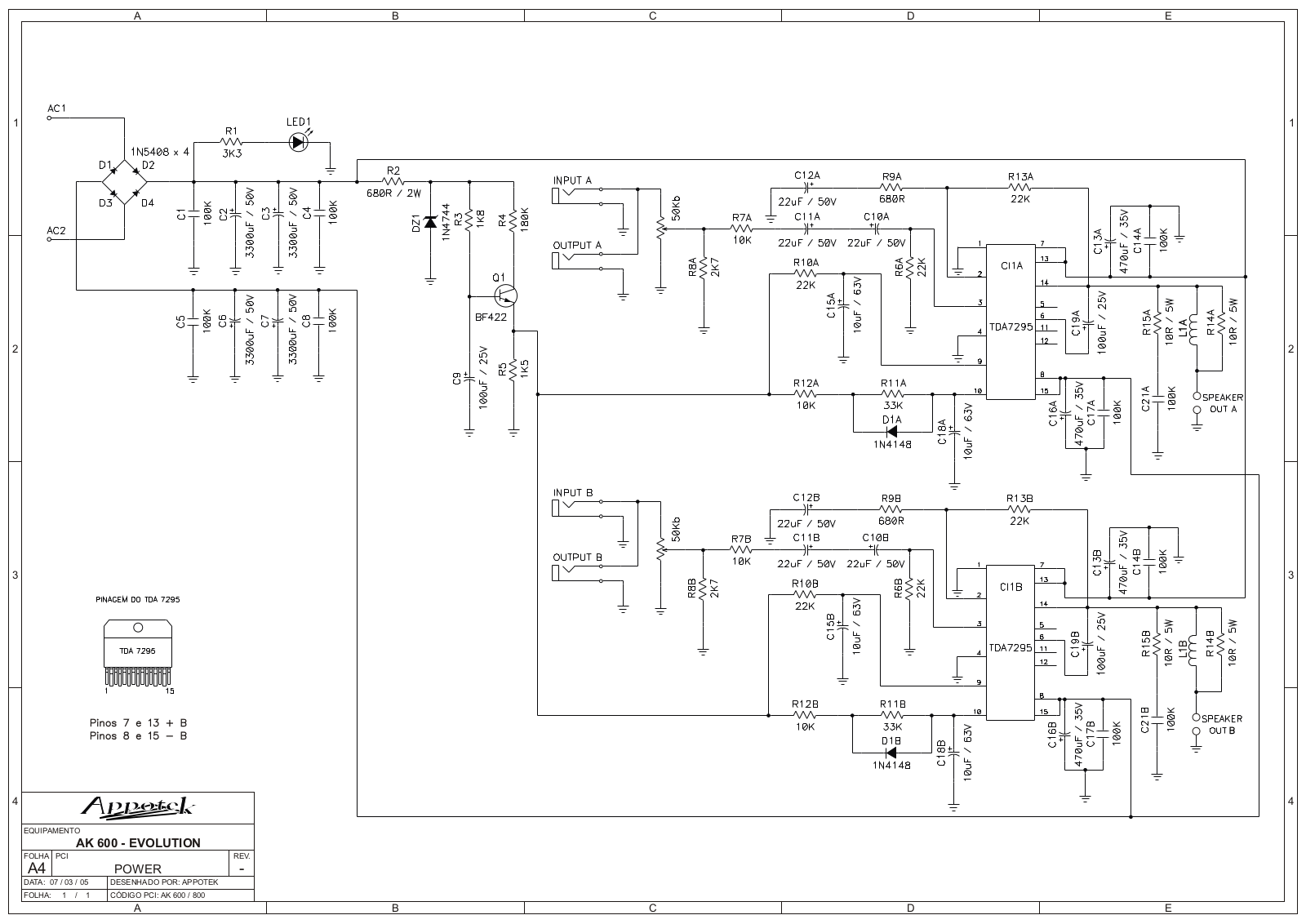 APPOTEK AK-600 Schematic - ManualMachine.com