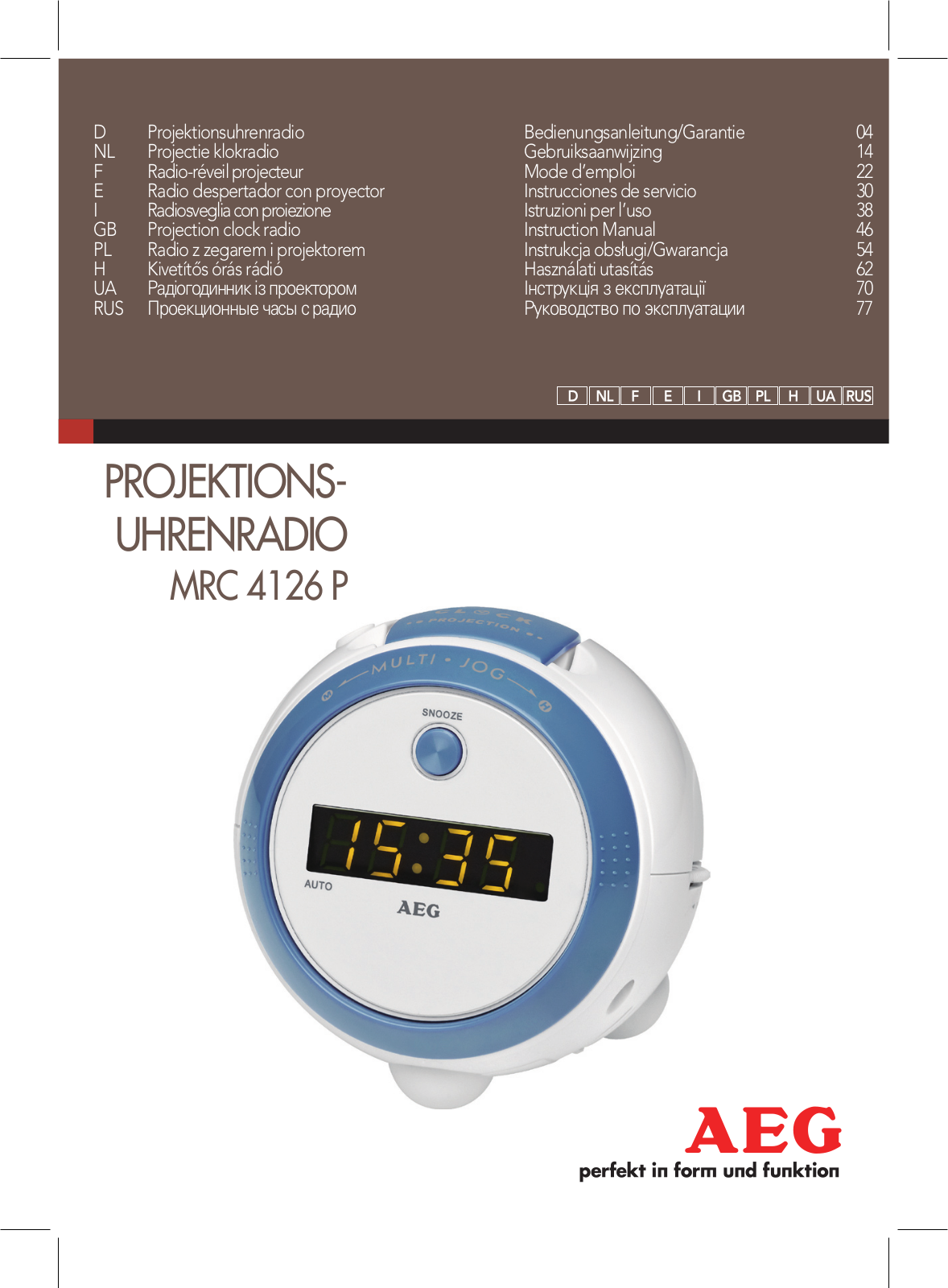 AEG MRC 4126 P User Manual