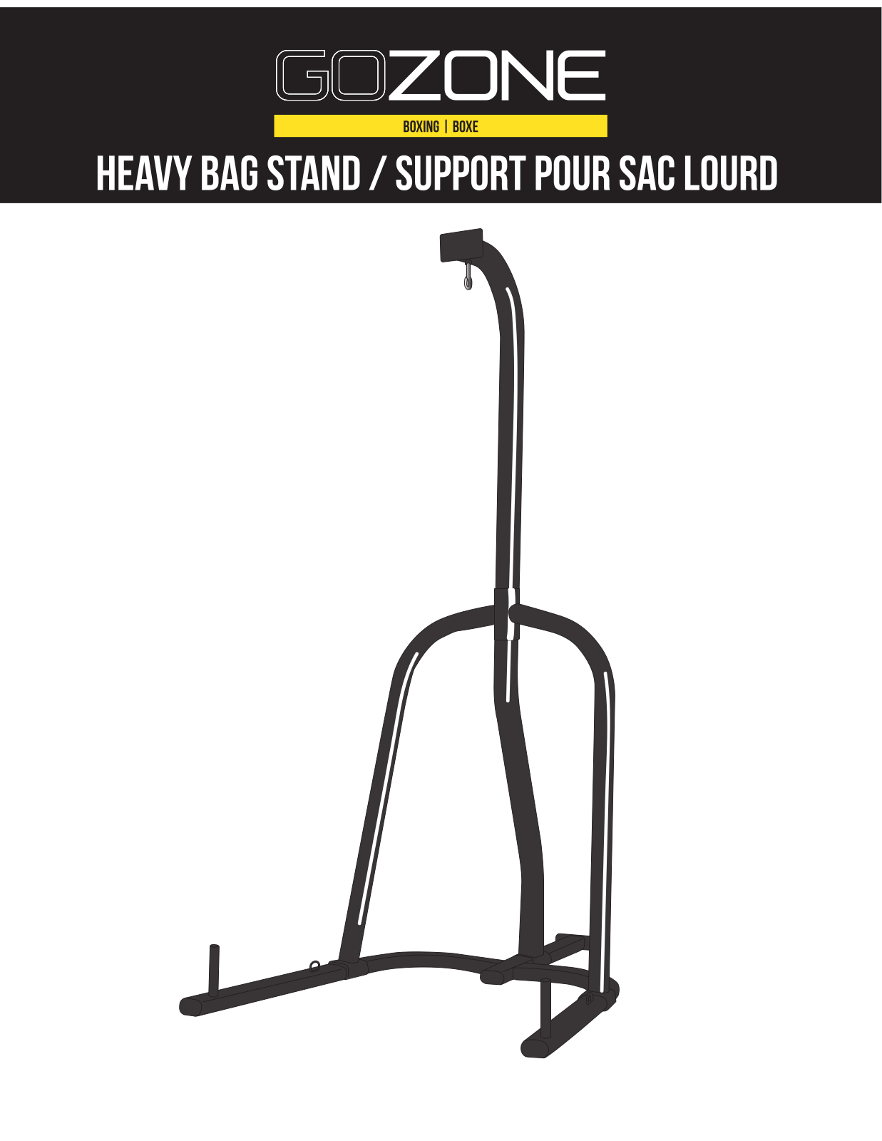 Gozone Heavy Bag Stand User Manual