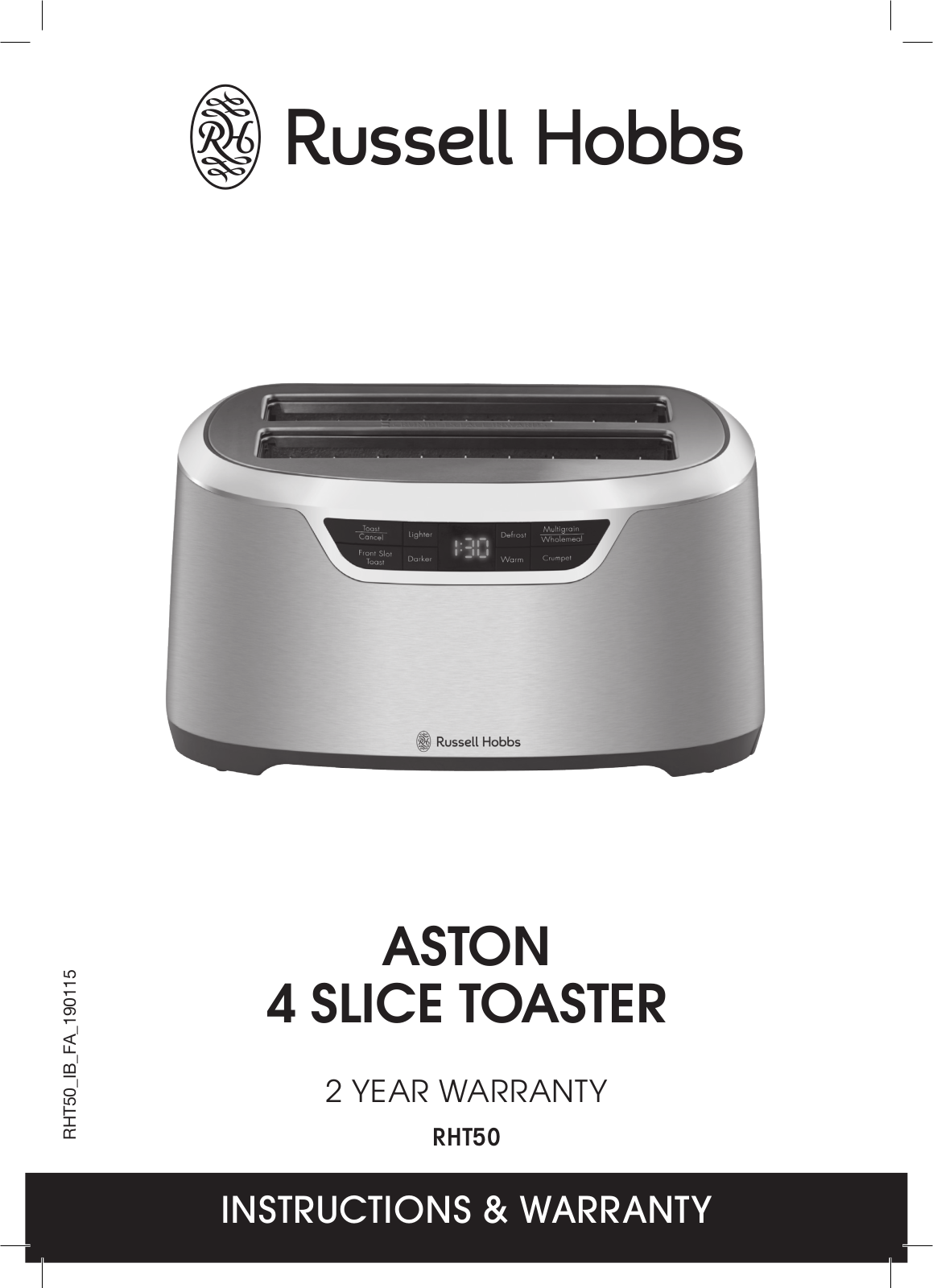 Russell Hobbs RHT50 User Manual