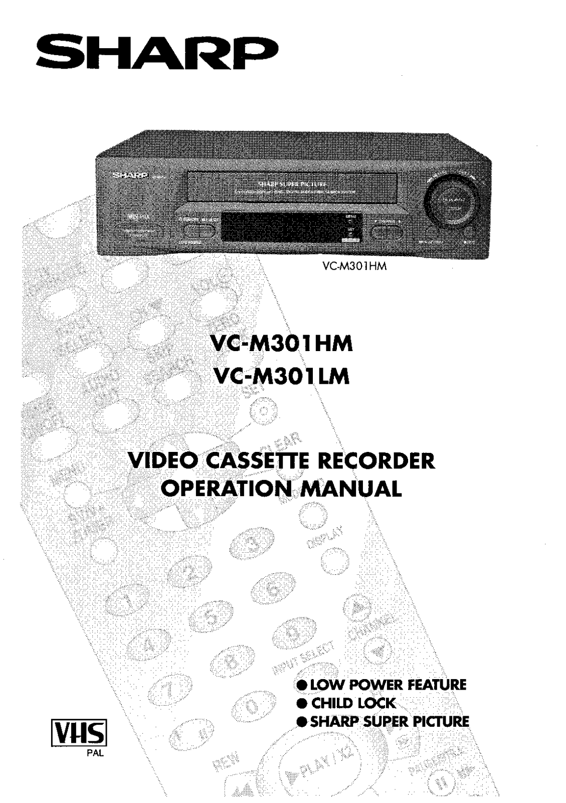 Sharp VCM301HM User Manual