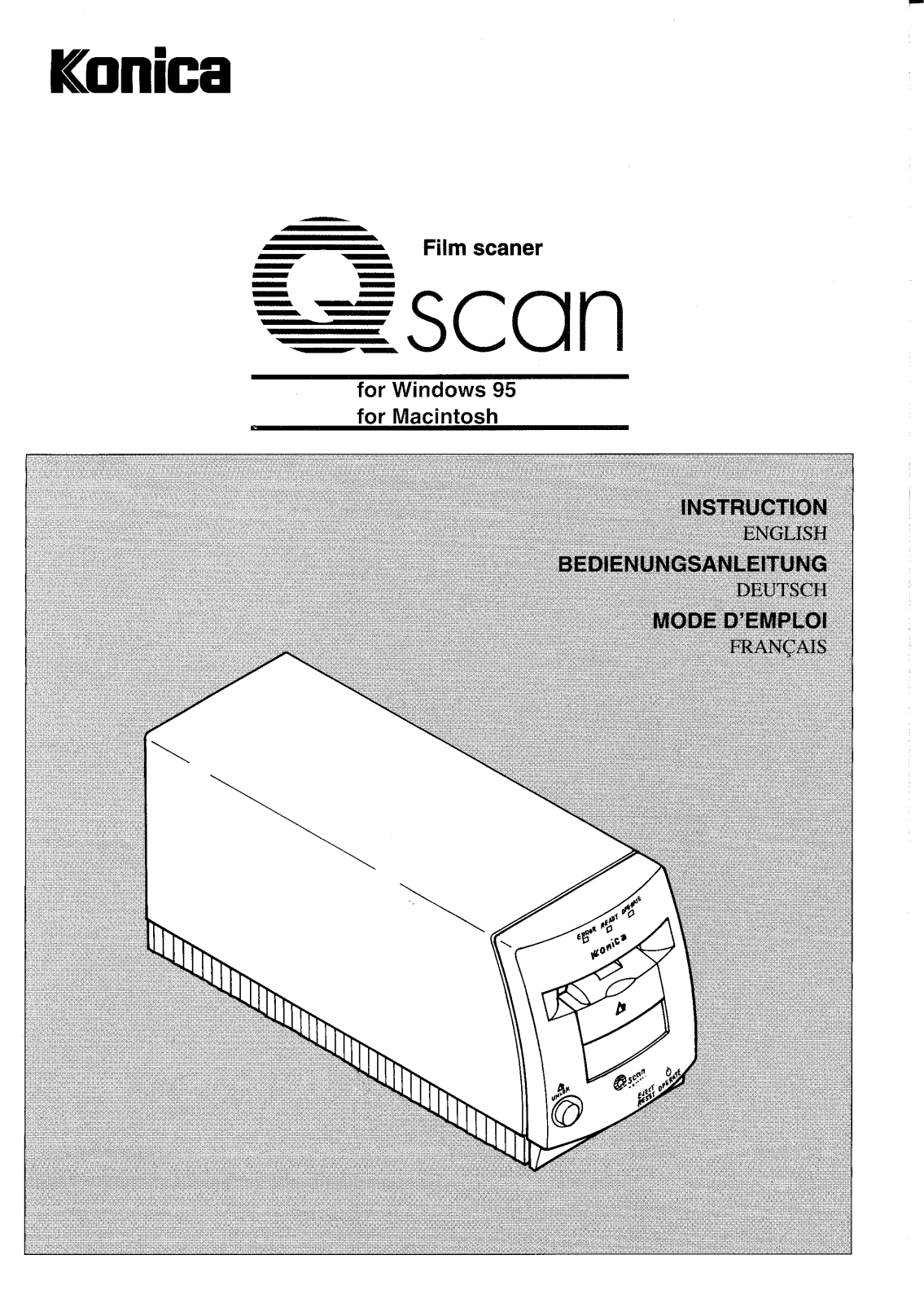 Konica Minolta Q-SCAN User Manual