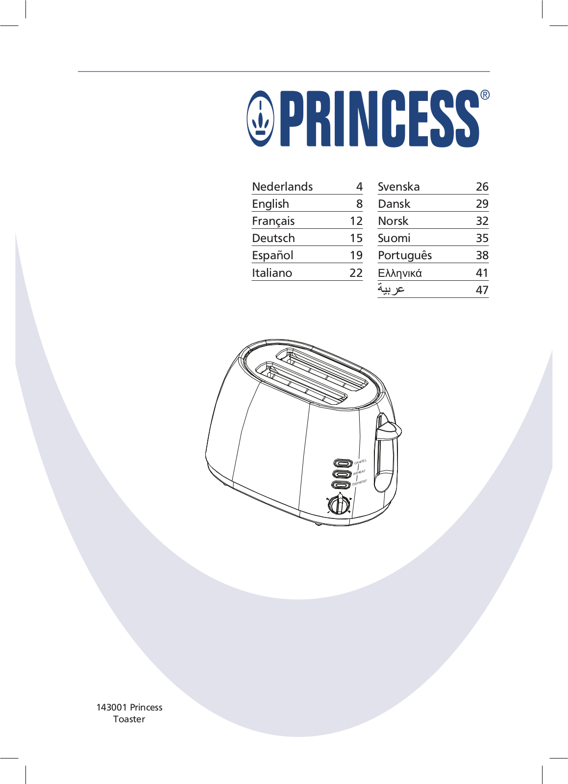 Princess 143001 User Manual