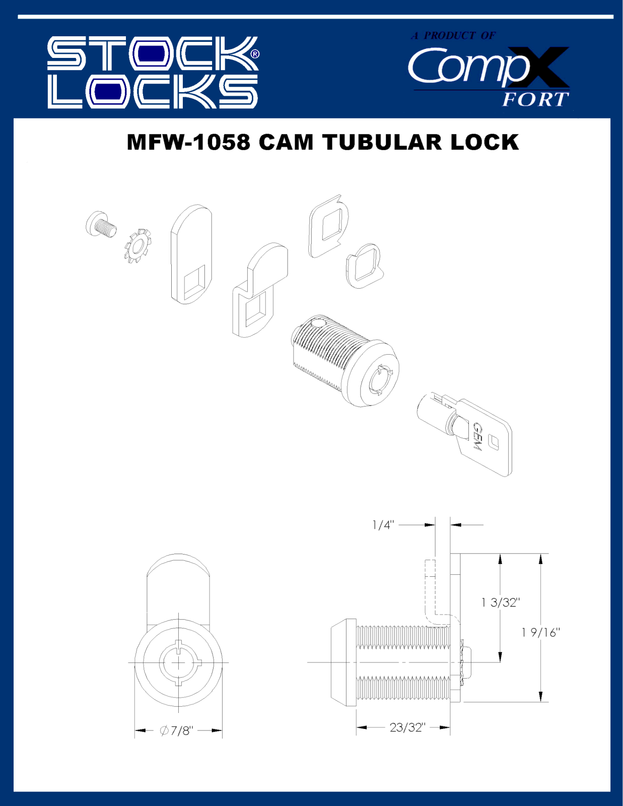 Compx MFW1058 drawing