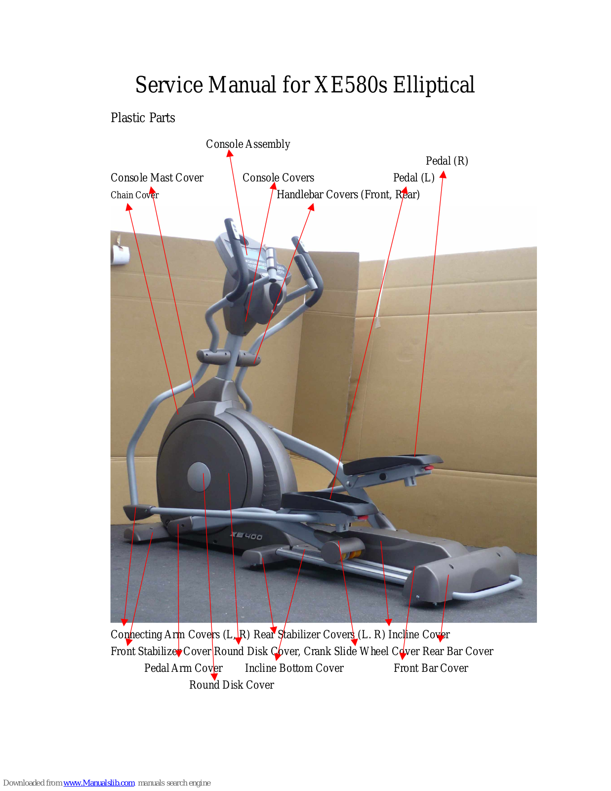 Dyaco XE580s Service Manual