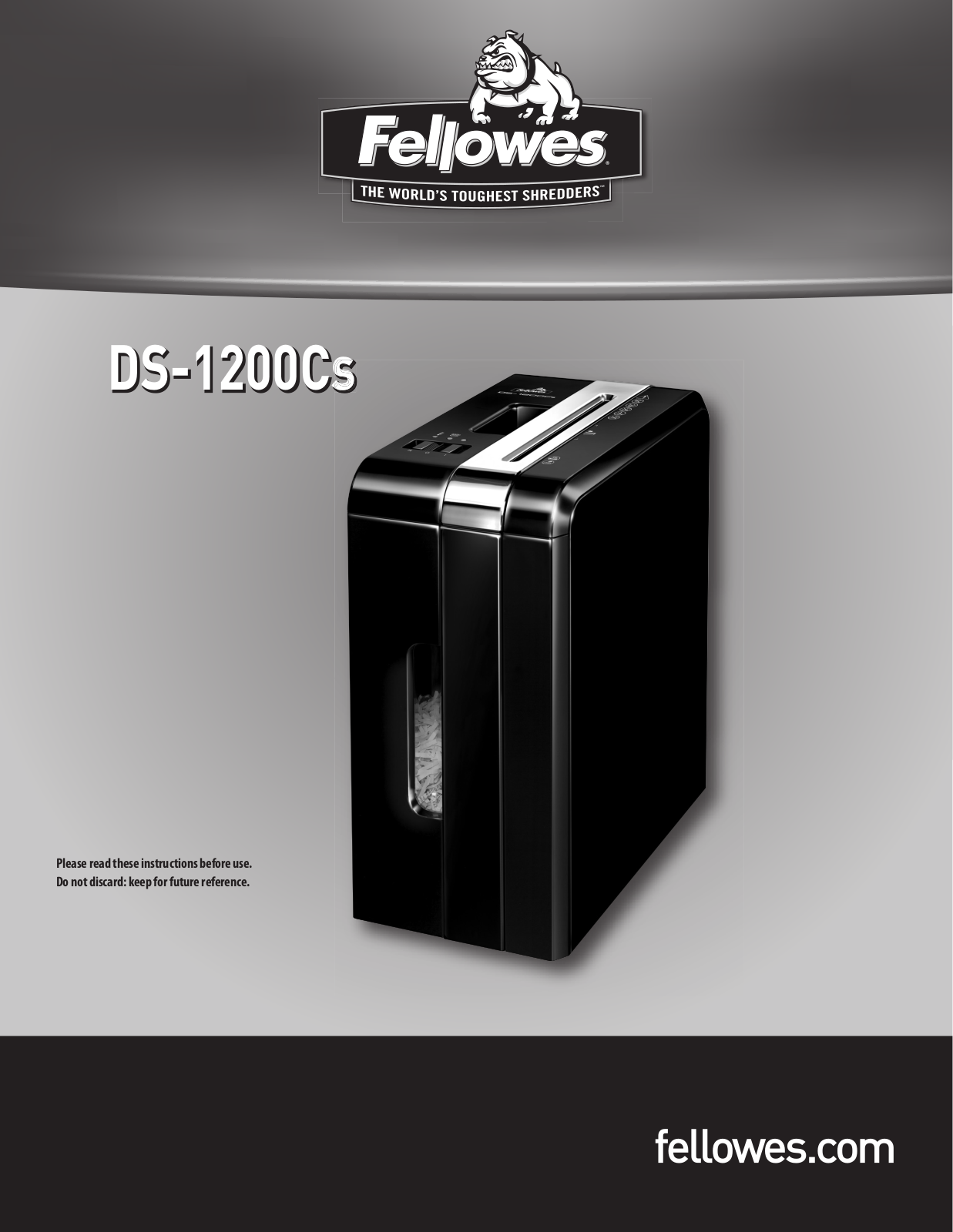 Fellowes DS-1200C User Manual