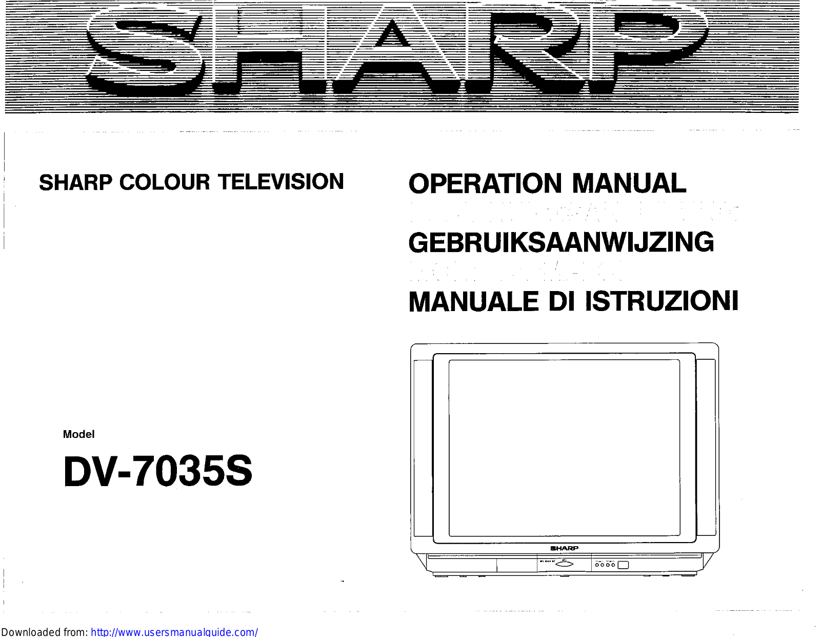 SHARP DV-7035S User Manual