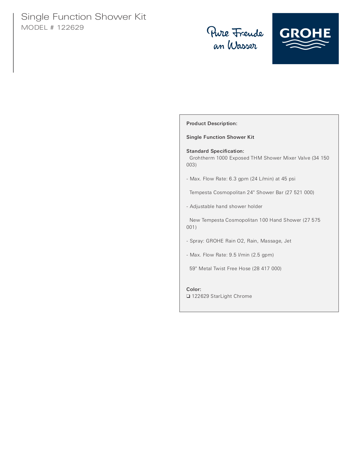GROHE GRH4935, GRH5563 Specifications - ManualMachine.com