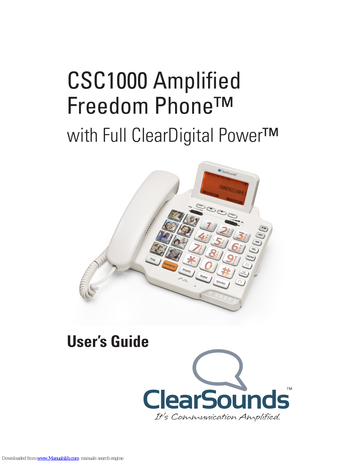 ClearSounds Freedom Phone CSC1000 User Manual