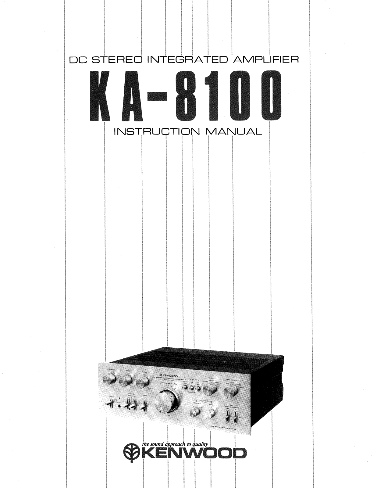 Kenwood KA-8100 Owners manual