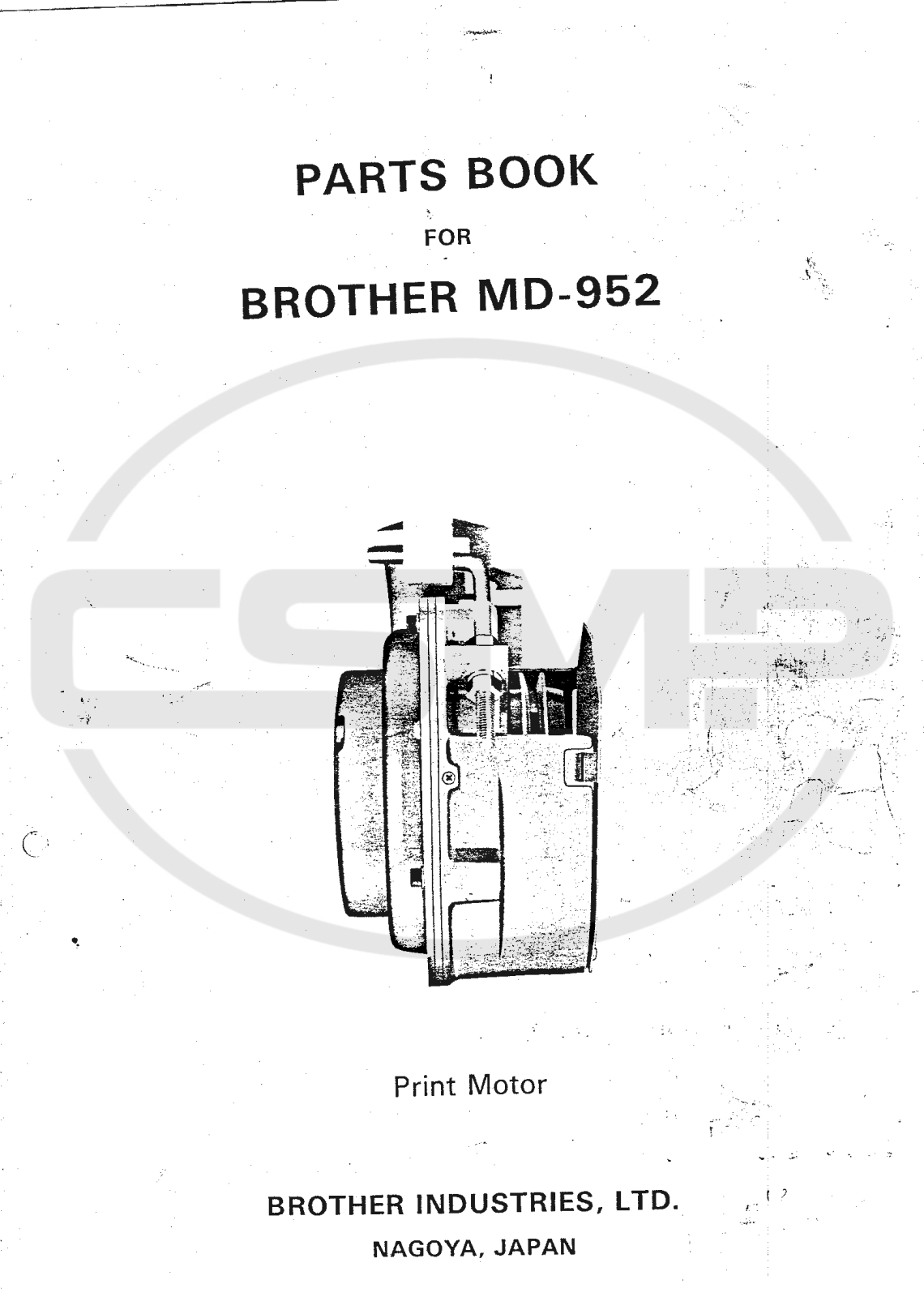 Brother MD 952 Parts Book