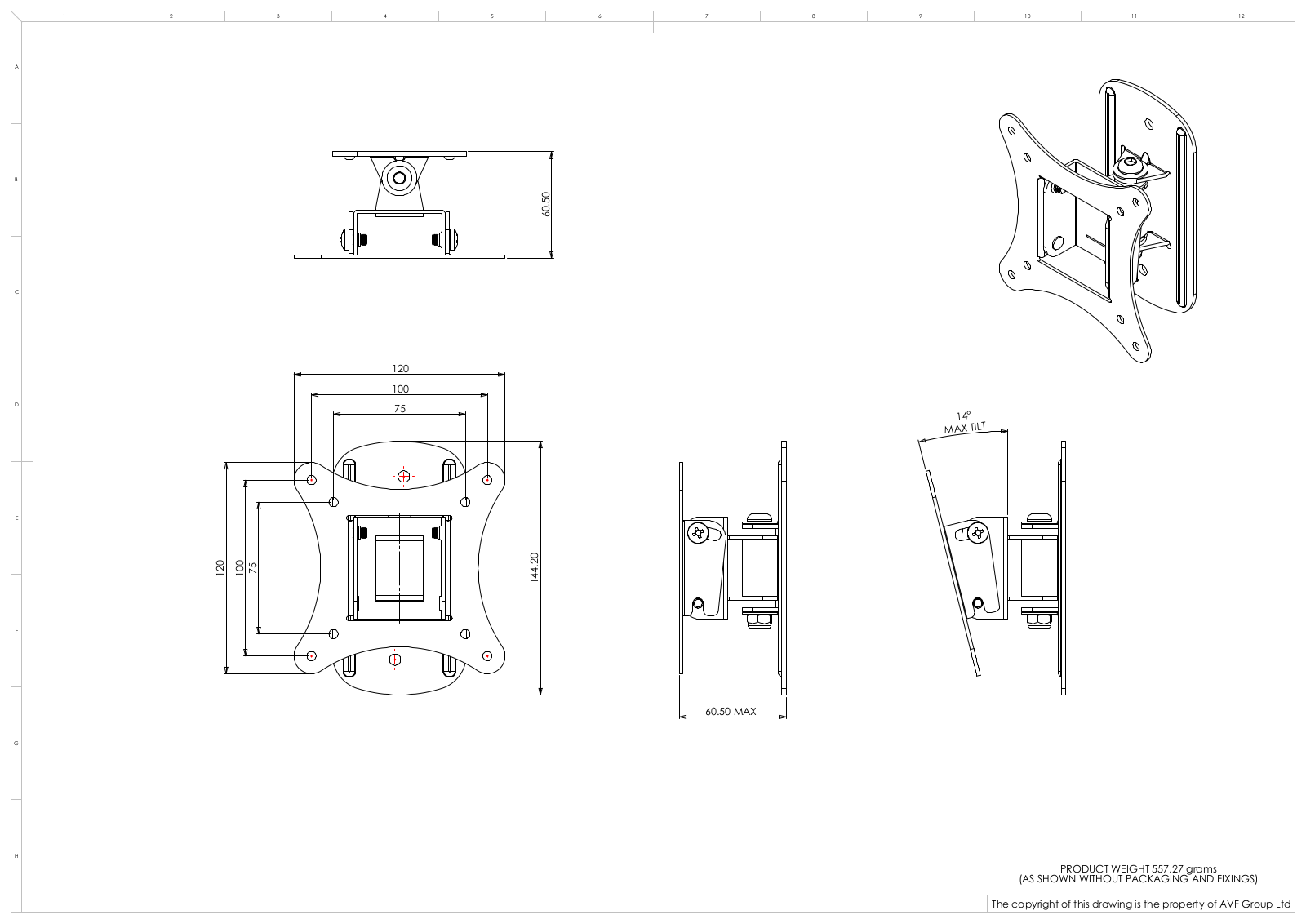 AVF NEX1122 Dimensions - ManualMachine.com