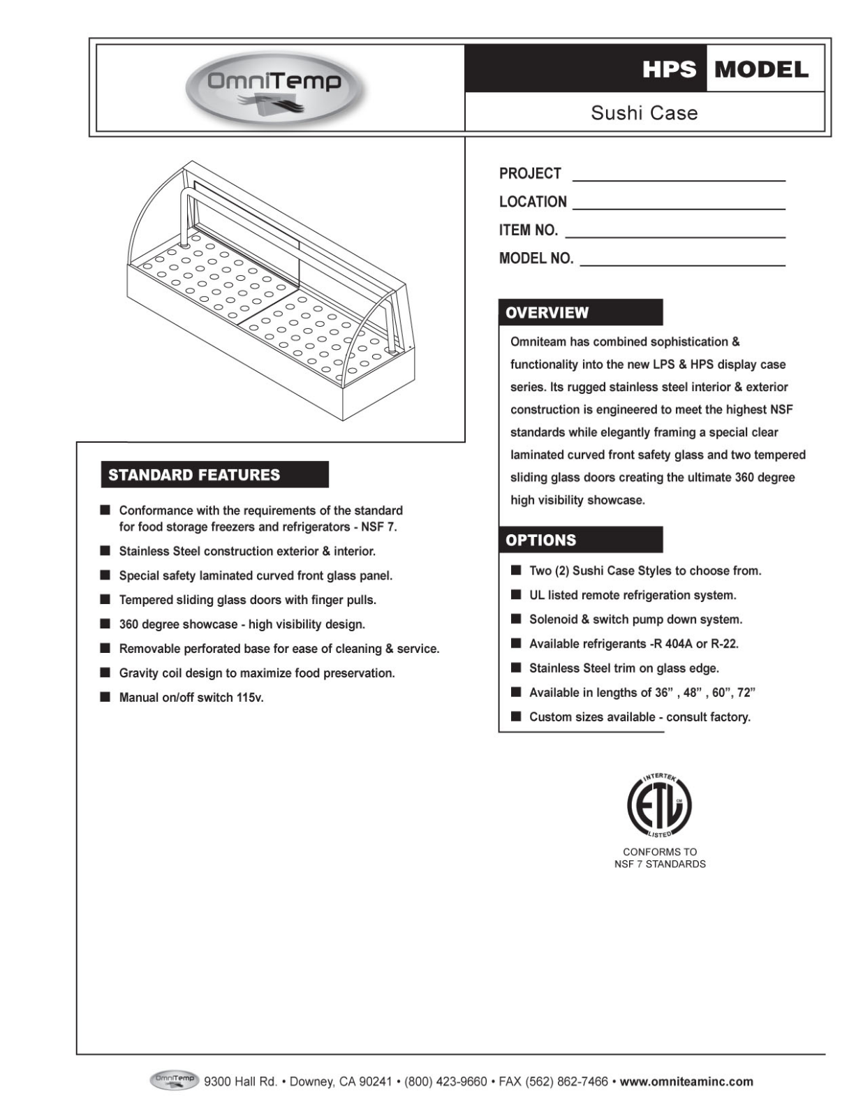 Omnitemp HPS User Manual - ManualMachine.com