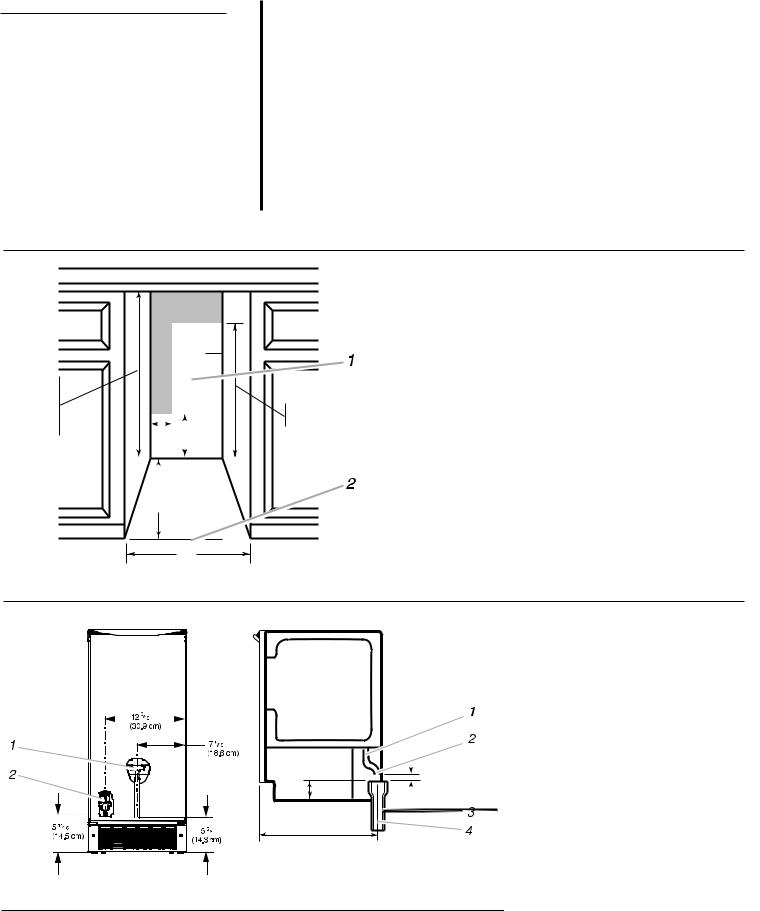 KitchenAid KUIA15PLLS, KUIA15PRLS Dimension Guide