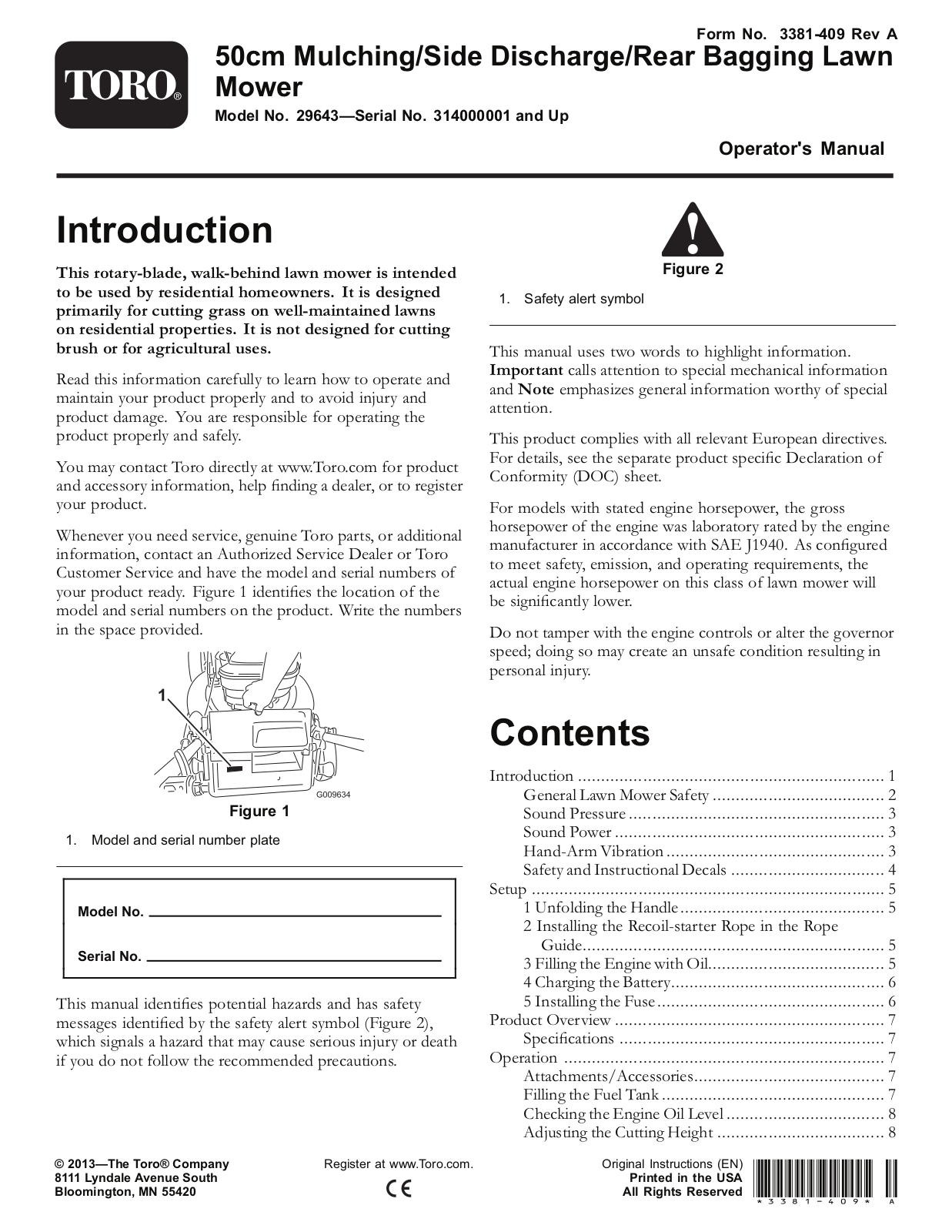 Toro 29643 Operator's Manual