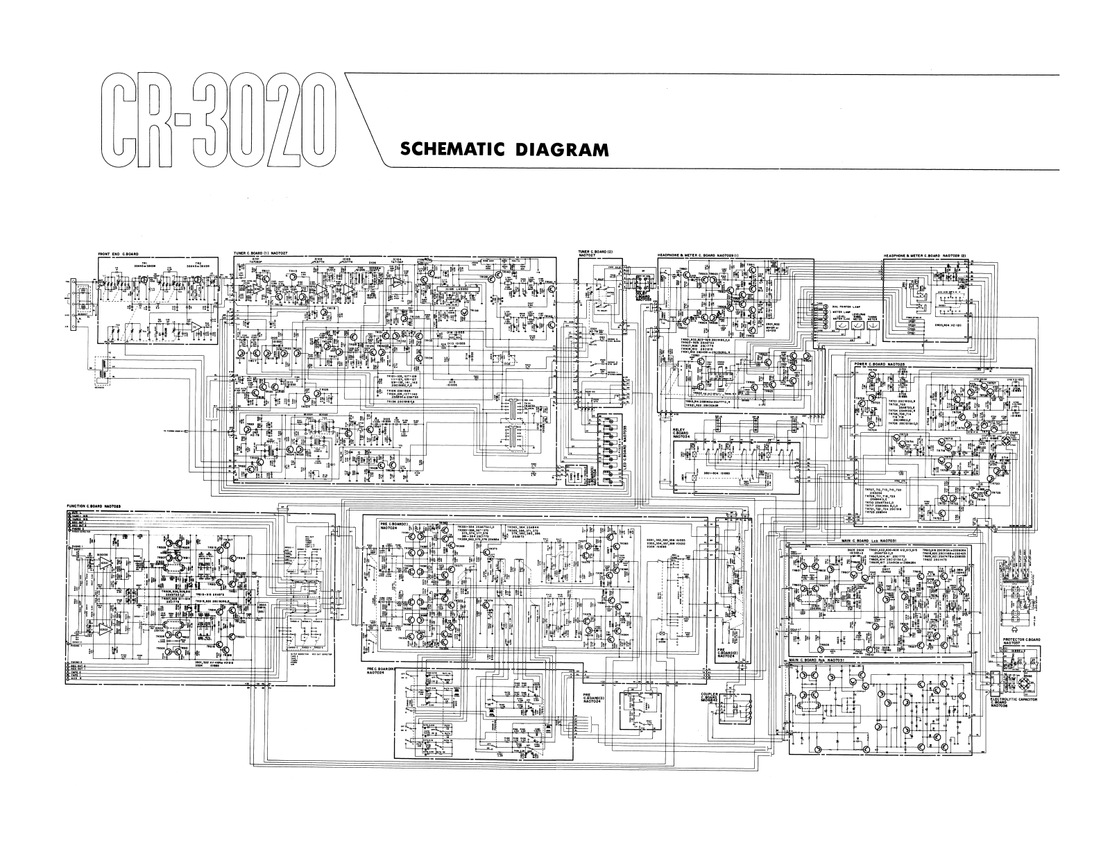 Yamaha CR-3020 Schematic