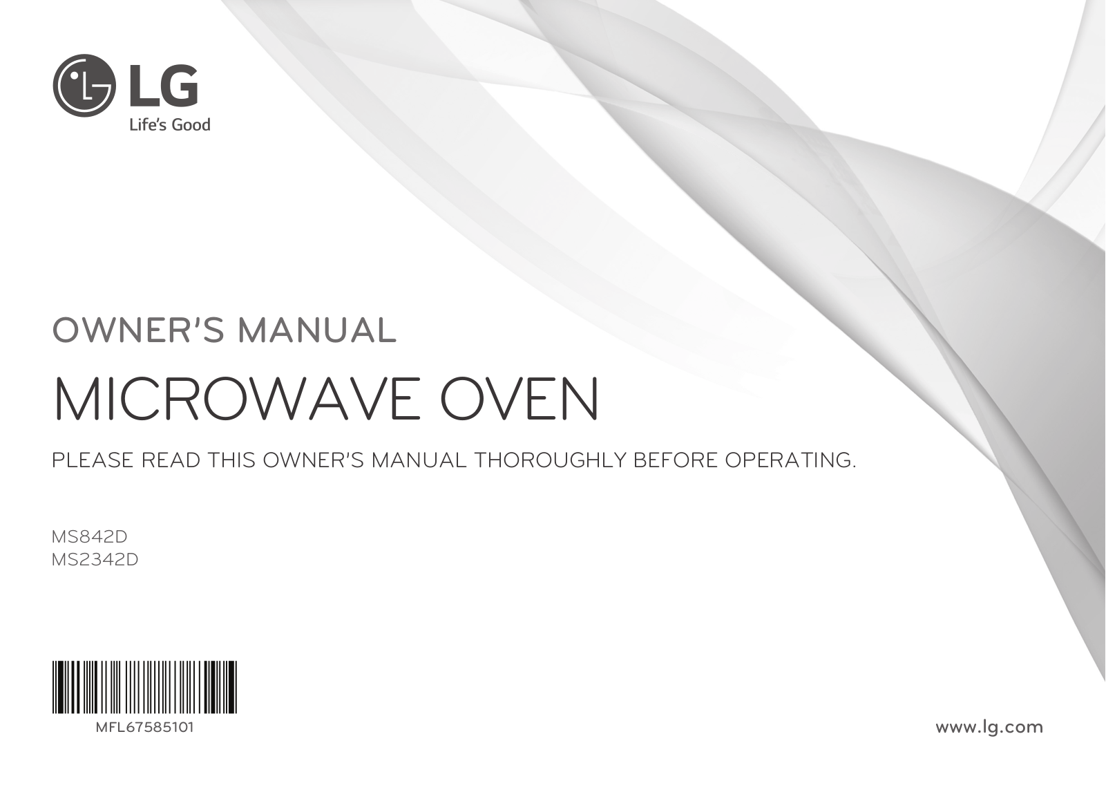 LG MS842D Owner’s Manual