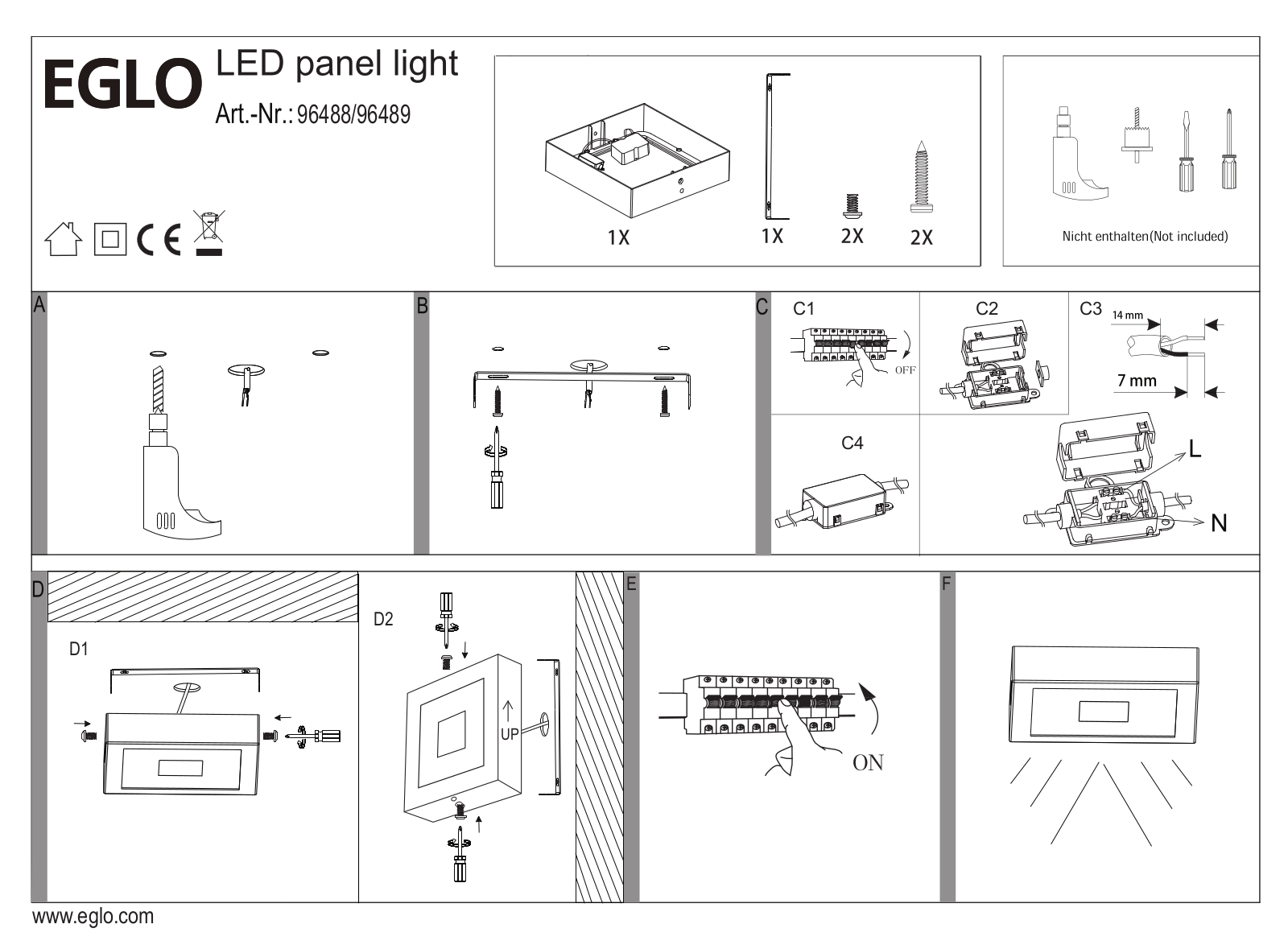 Eglo 96488 Service Manual