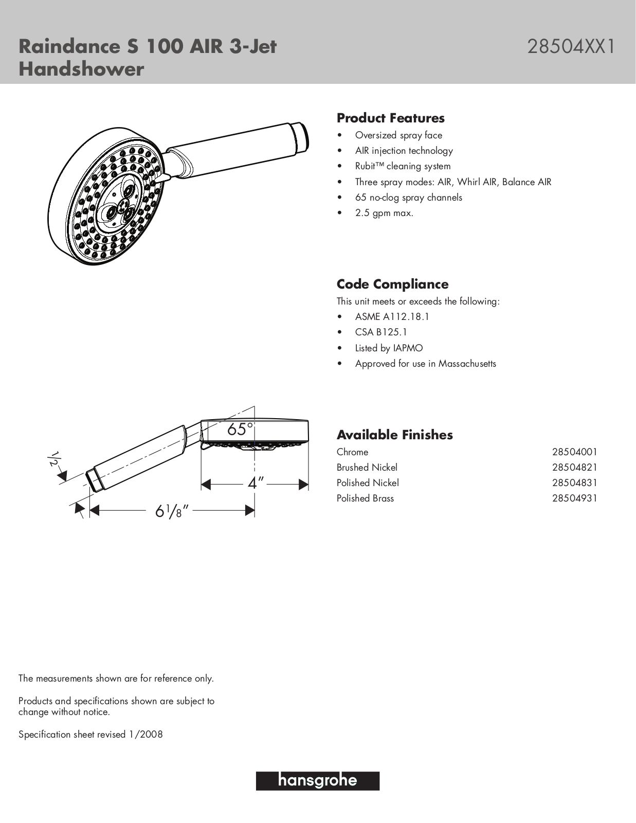 Axor S 100 User Manual