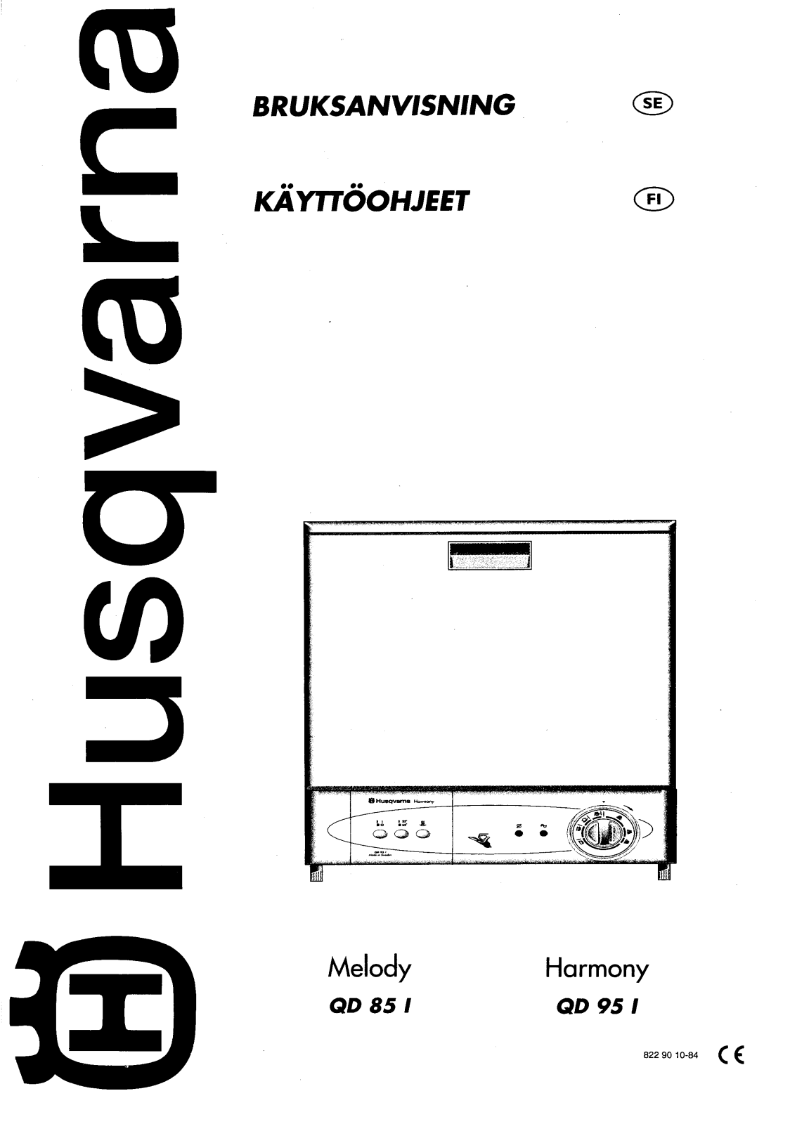 Husqvarna QD95I, QD95IS, QD85I User Manual