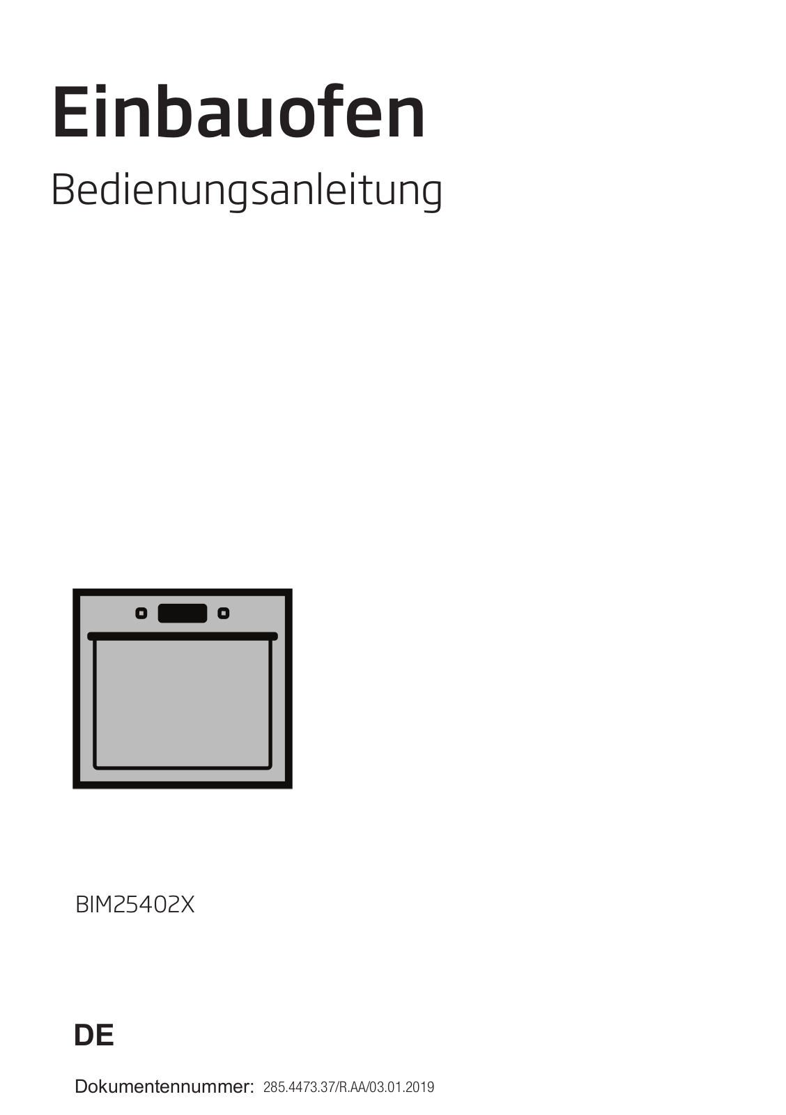 Beko BIM25402X User manual