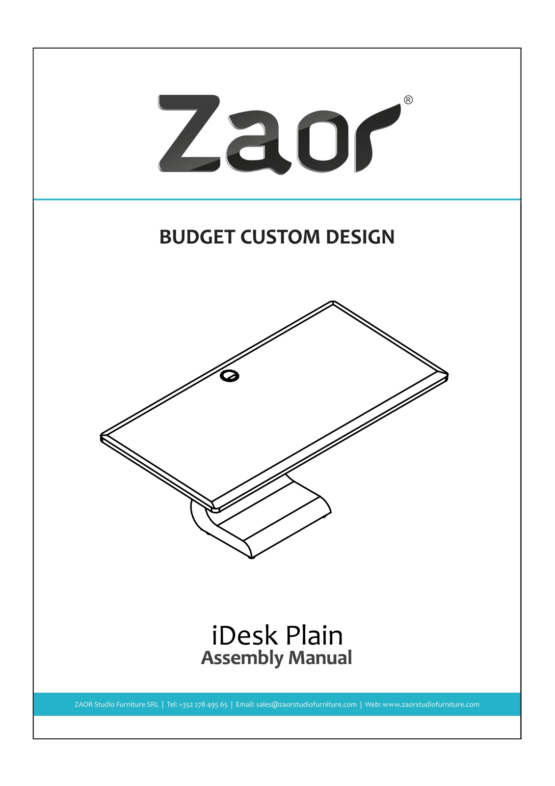 Zaor iDesk Plain Assembly