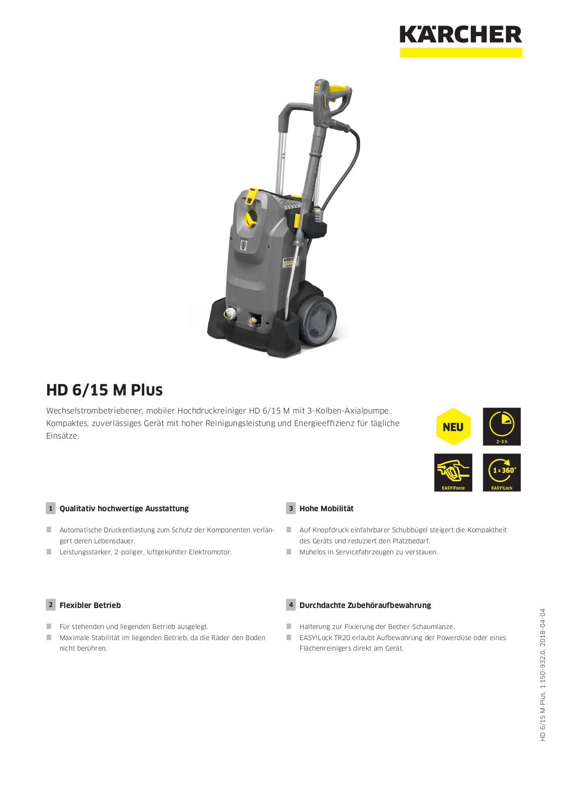 Kärcher HD 6-15 M Plus User Manual