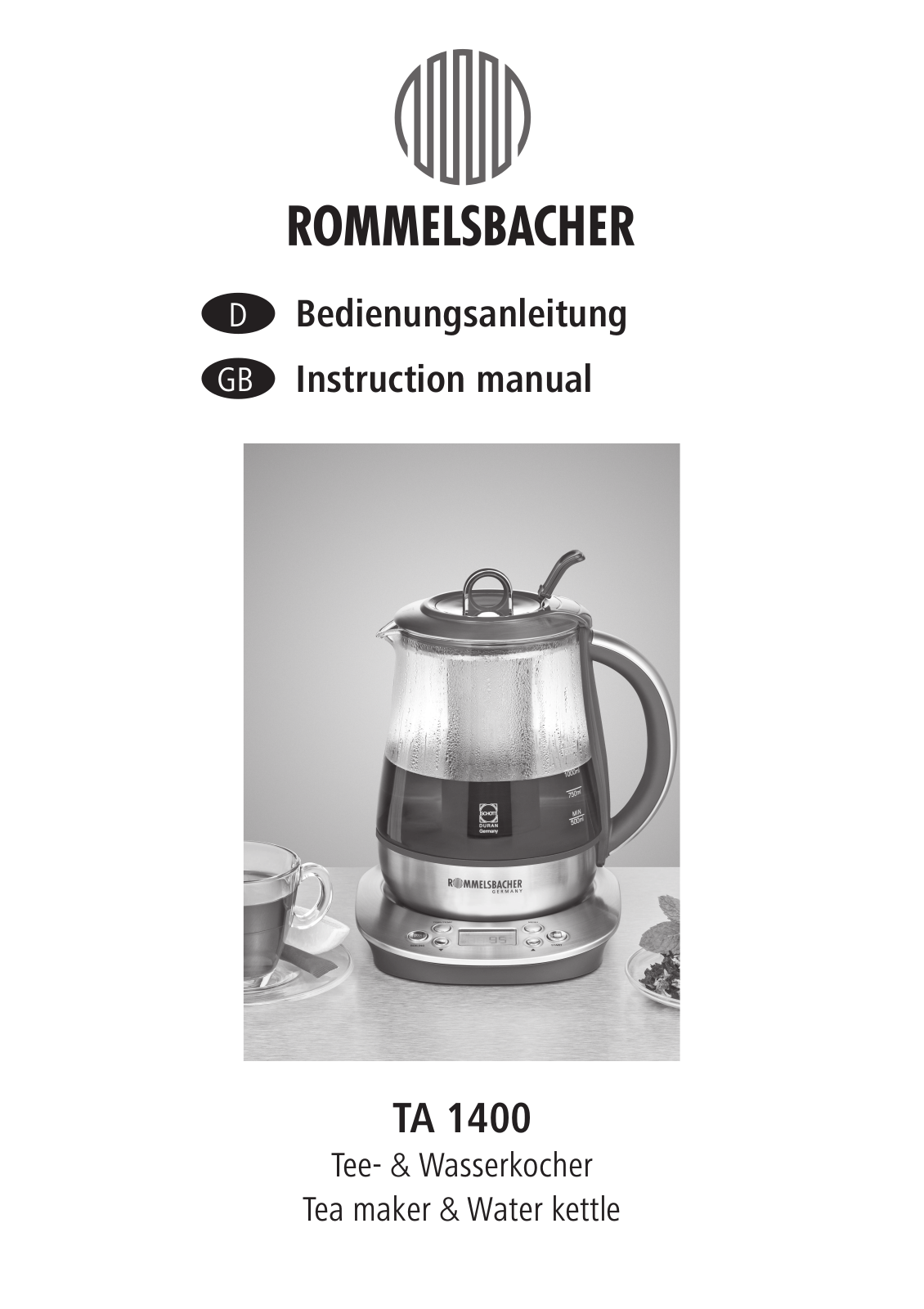 Rommelsbacher TA 1400 operation manual